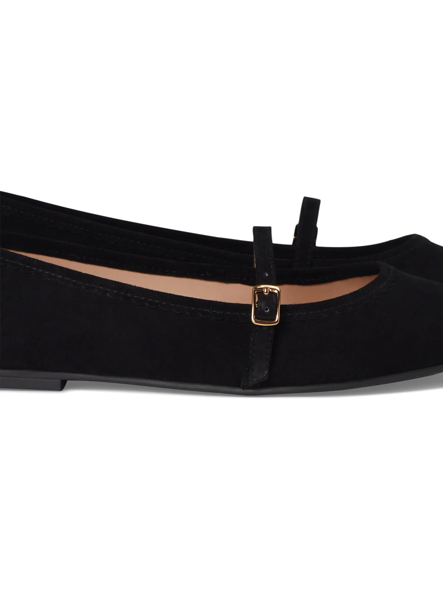 Балетки Cole Haan Yelena Scalloped Maryjane Ballet Flats — изображение 6 из 7, черный