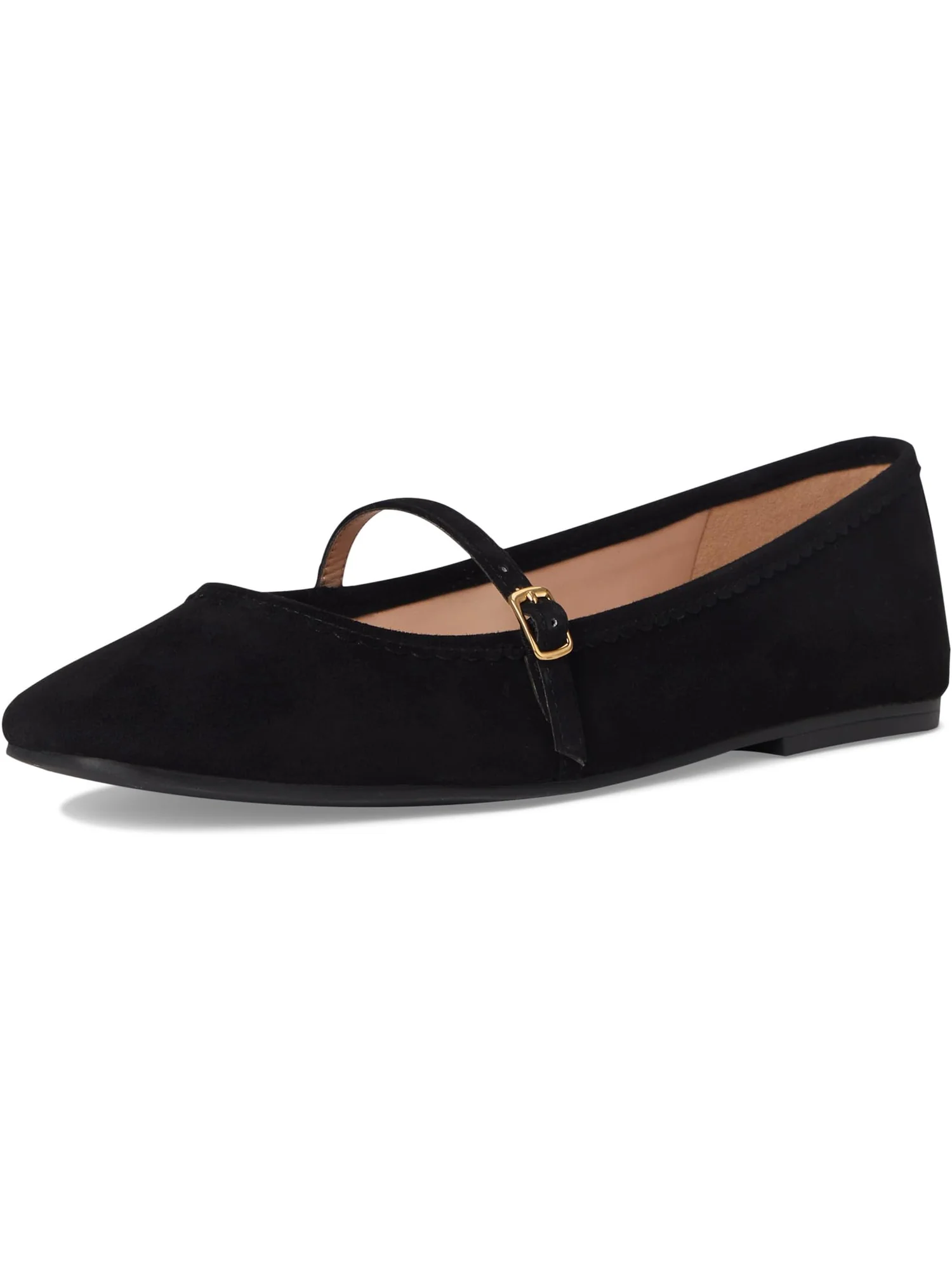 Балетки Cole Haan Yelena Scalloped Maryjane Ballet Flats — изображение 7 из 7, черный