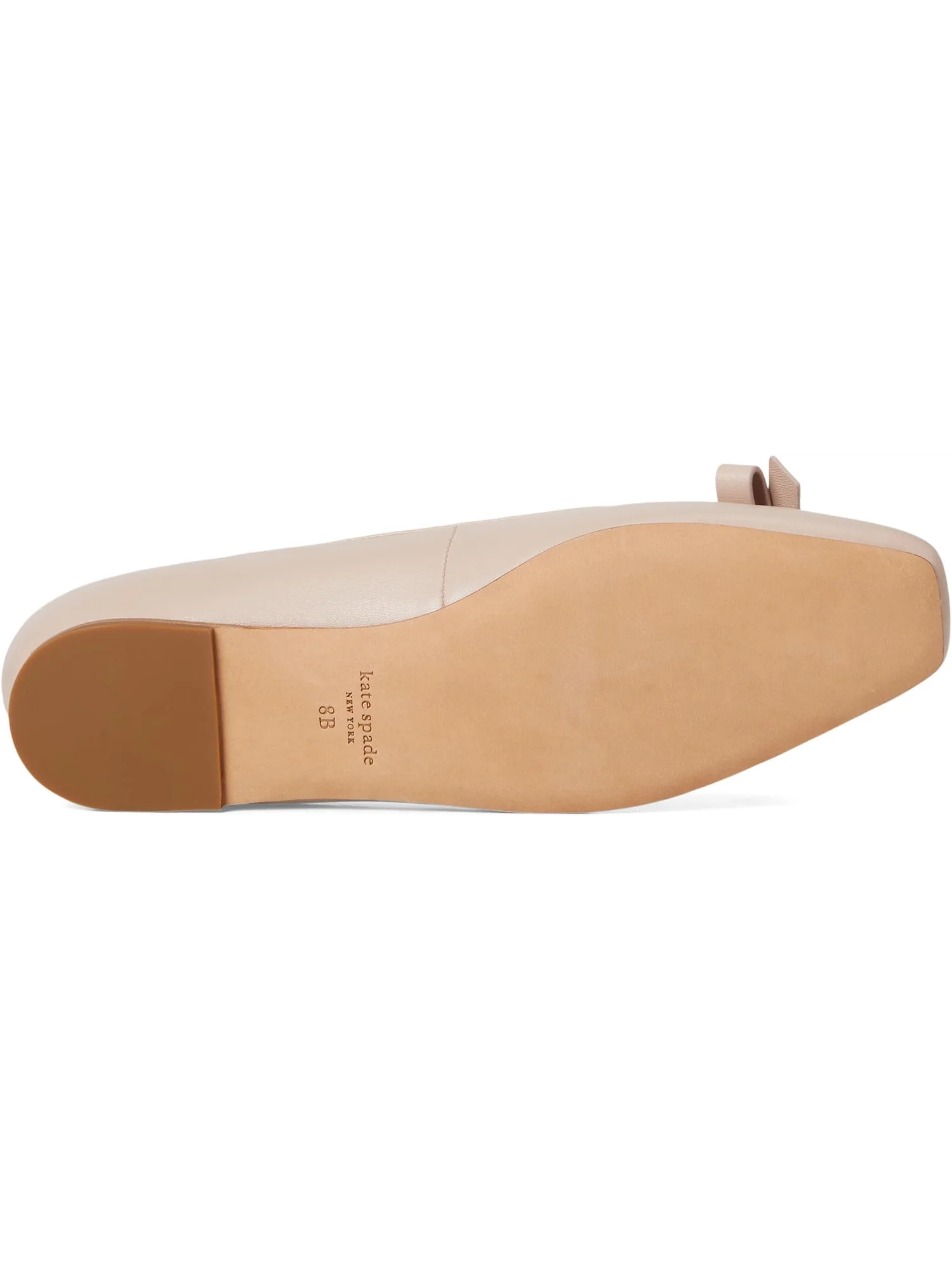 Балетки Kate Spade New York Deco Bow Smooth Leather Flat — изображение 3 из 7, пергаментный