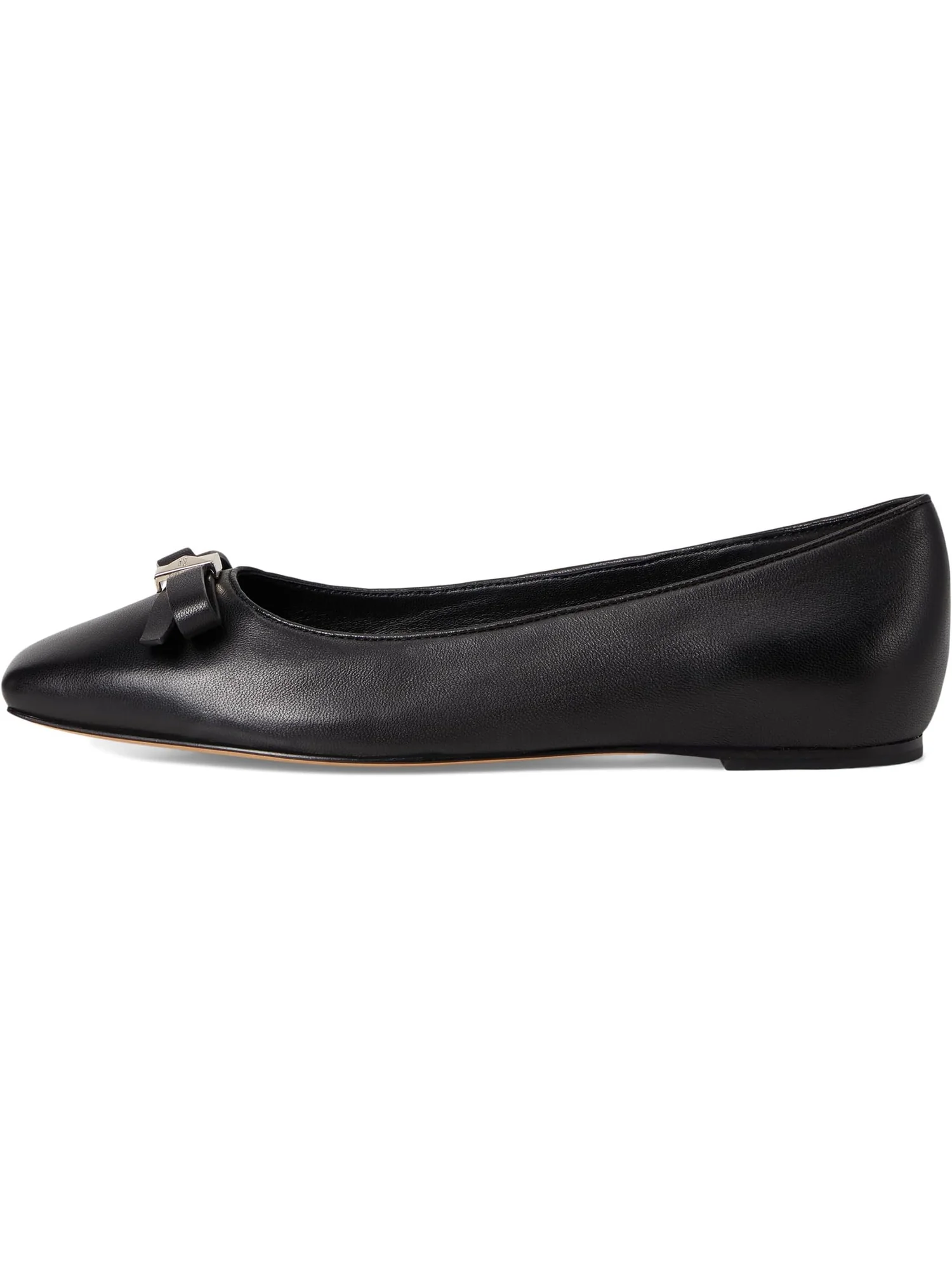 Балетки Kate Spade New York Women's Deco Bow Smooth Leather Flat — изображение 4 из 7, черный
