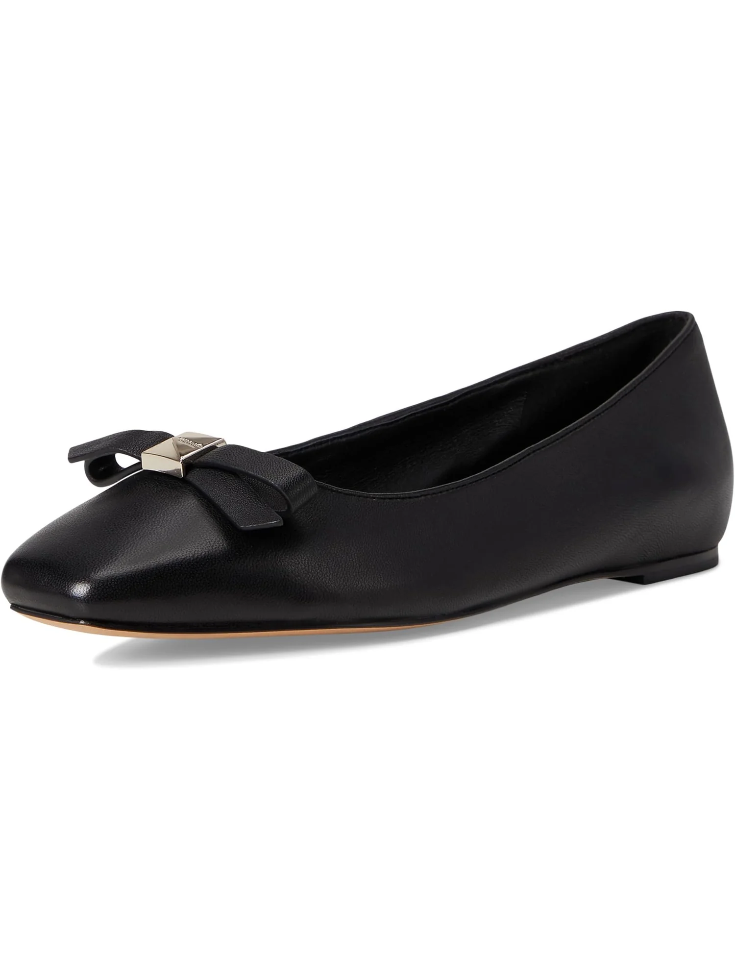 Балетки Kate Spade New York Women's Deco Bow Smooth Leather Flat — изображение 7 из 7, черный