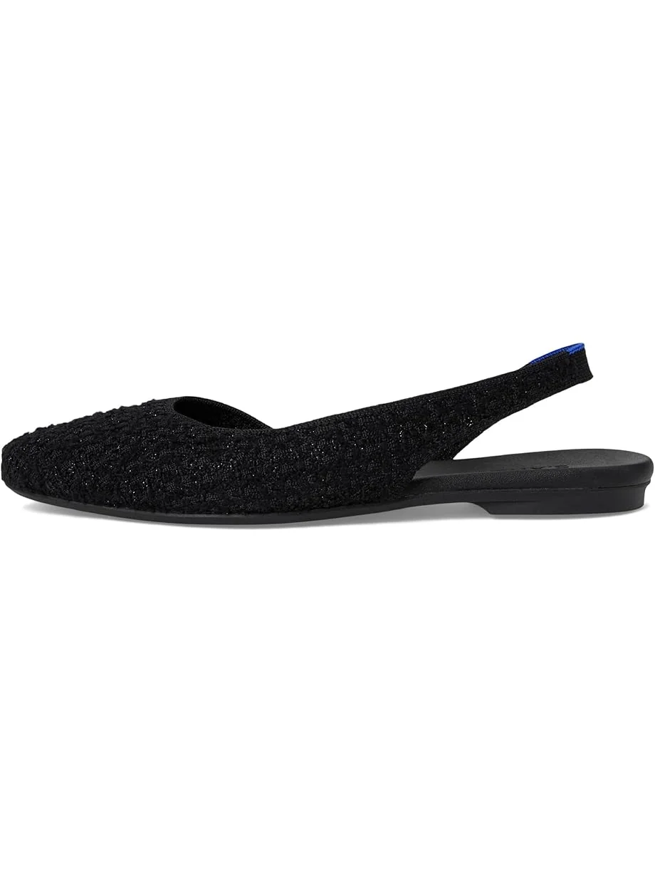 Женские балетки Rothy's The Almond Slingback — изображение 4 из 7, черный