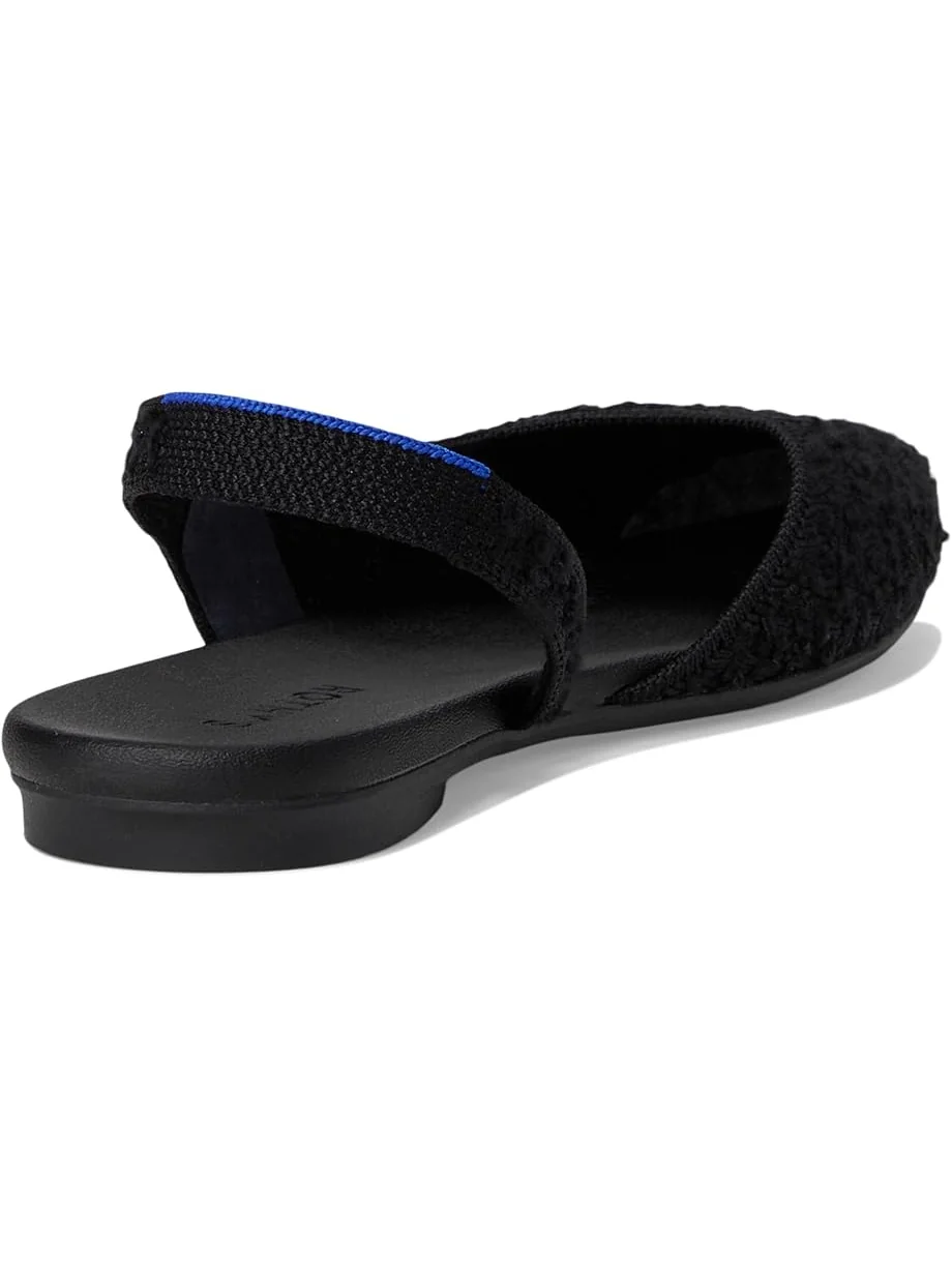Женские балетки Rothy's The Almond Slingback — изображение 5 из 7, черный