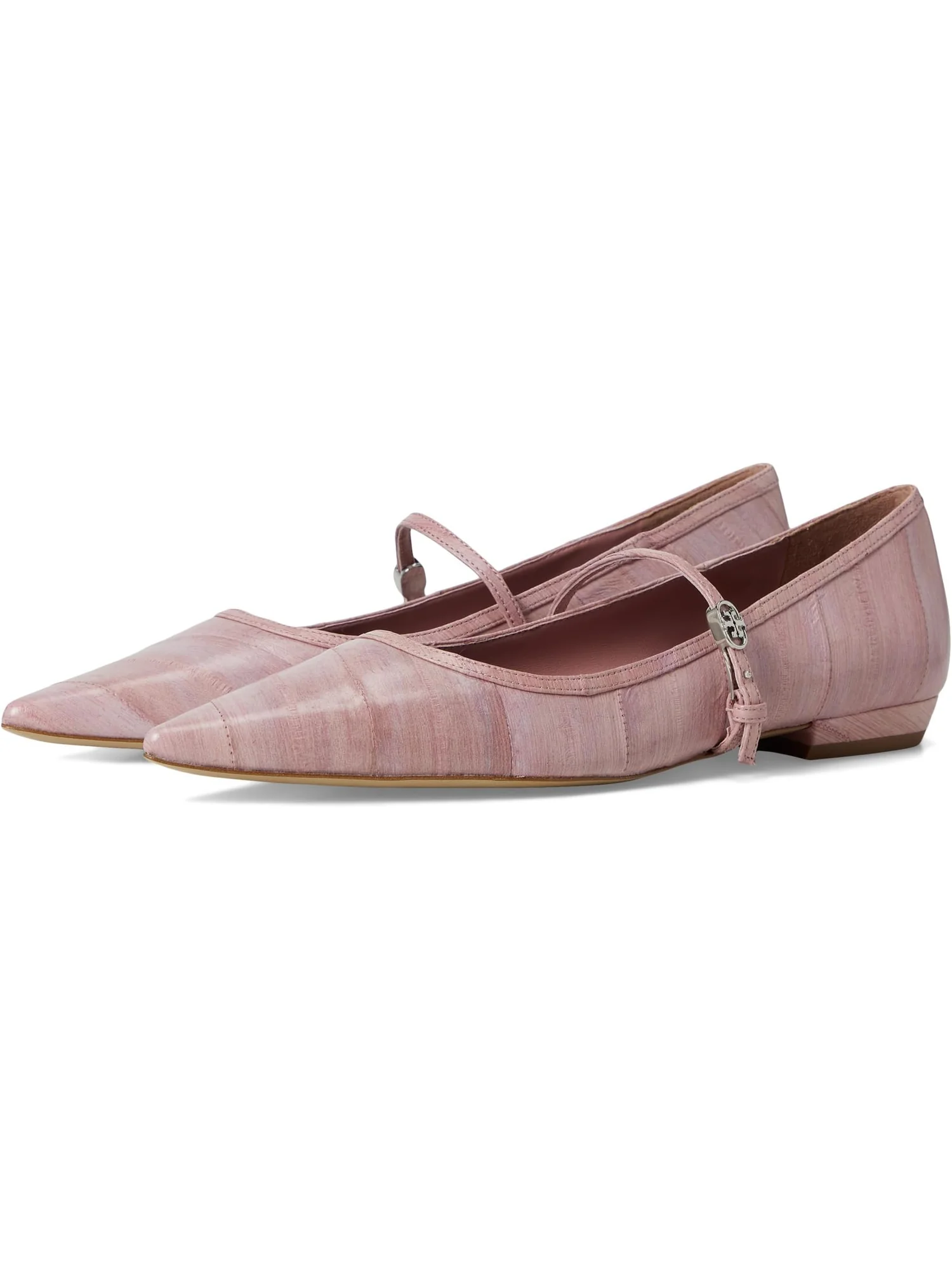 Балетки Tory Burch Double T Buckle Mary Jane — изображение 1 из 7, палисандрия