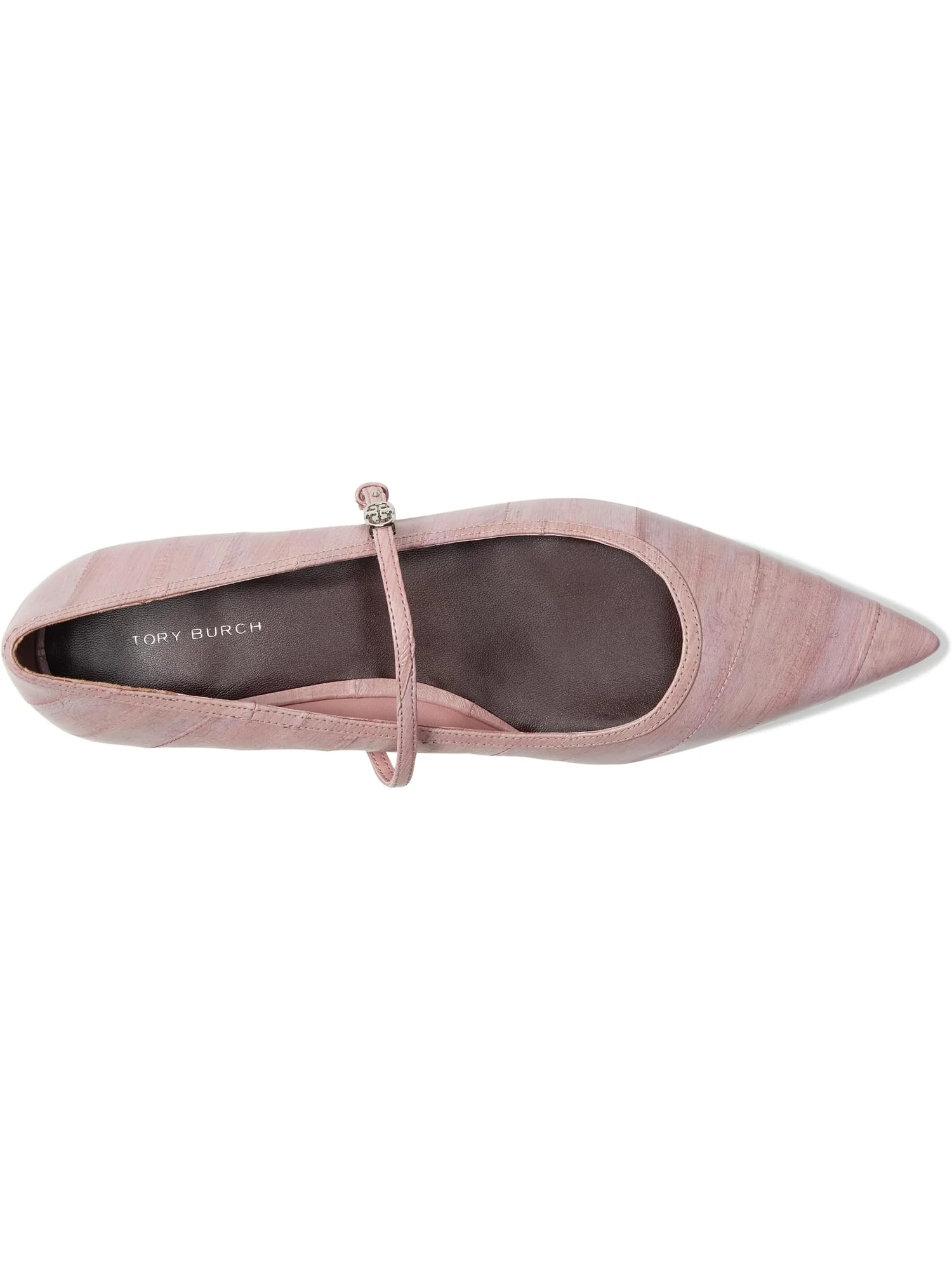 Балетки Tory Burch Double T Buckle Mary Jane — изображение 2 из 7, палисандрия
