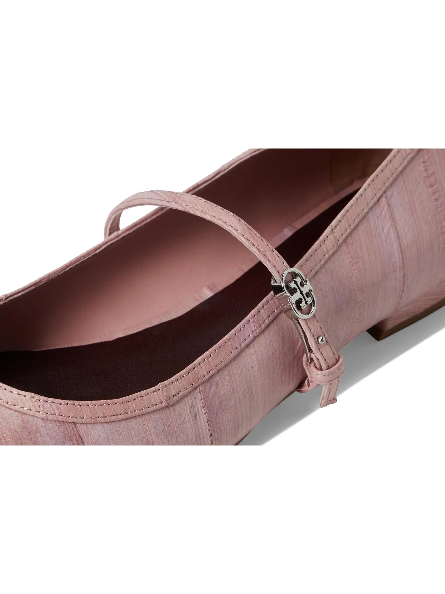 Балетки Tory Burch Double T Buckle Mary Jane — изображение 6 из 7, палисандрия