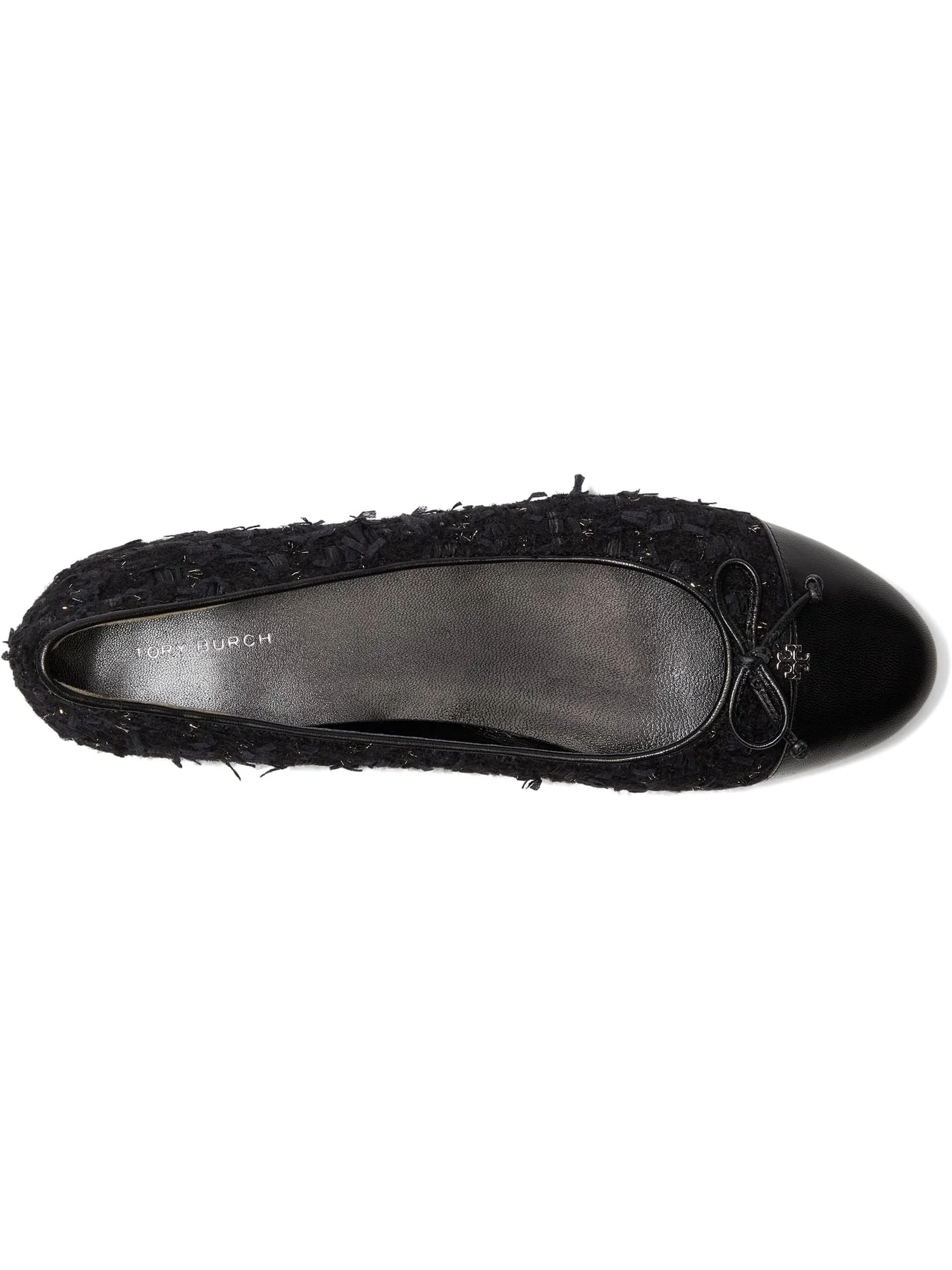 Балетки Tory Burch Women's Cap-Toe Ballet — изображение 2 из 7, темно-синий/черный
