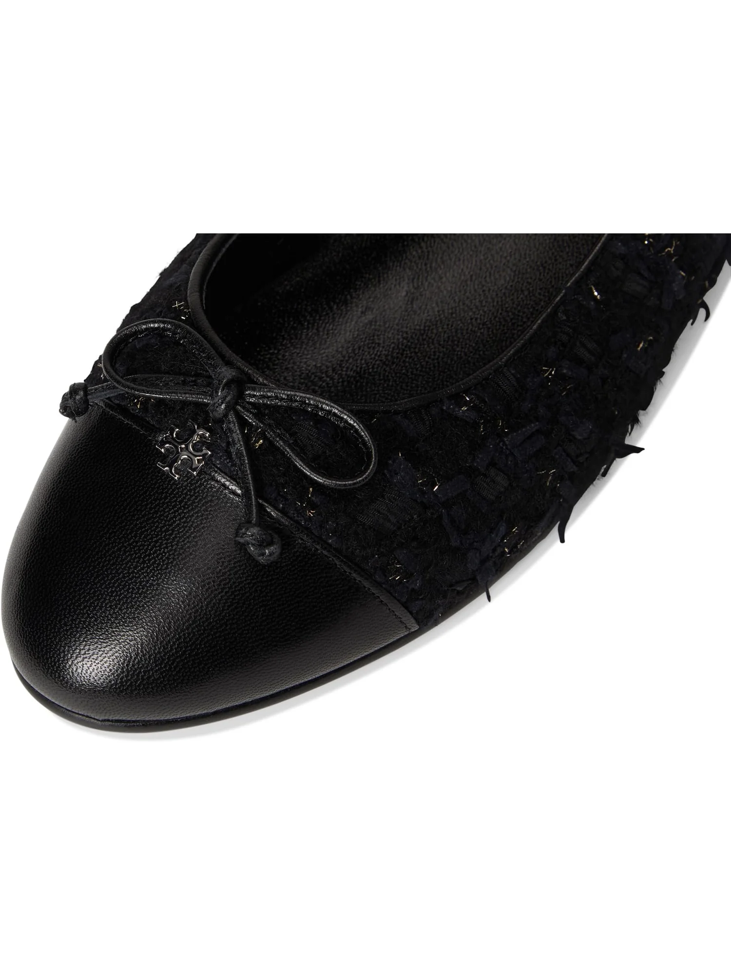 Балетки Tory Burch Women's Cap-Toe Ballet — изображение 6 из 7, темно-синий/черный