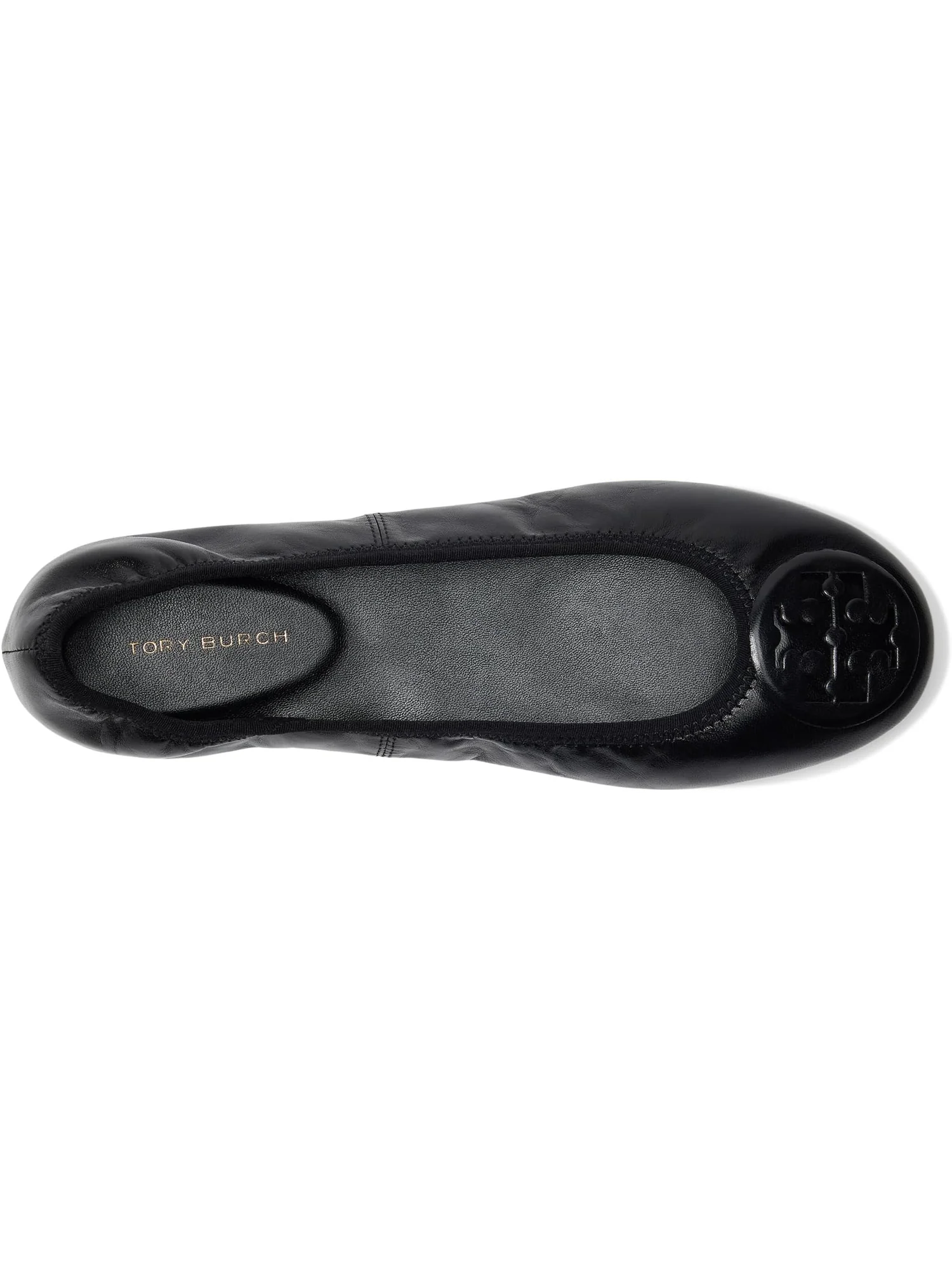 Балетки Tory Burch Reva Travel Ballet — изображение 2 из 7, черный/черный