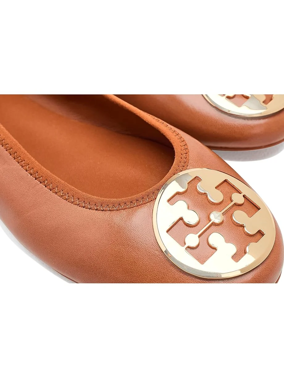 Женские балетки Tory Burch Reva Travel — изображение 6 из 7, золотистый