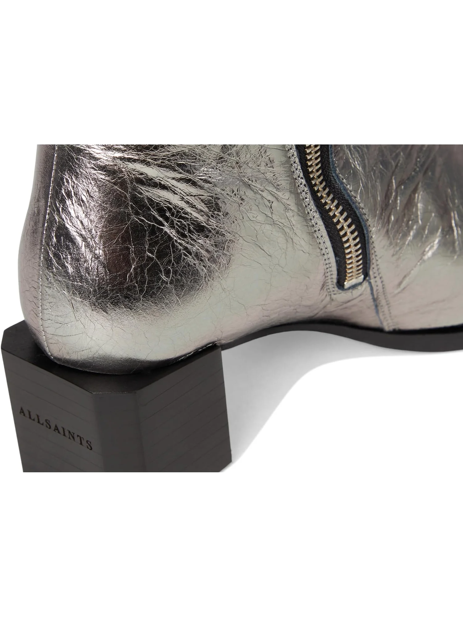 Ботинки AllSaints Avril Metallic Boots — изображение 6 из 7, серый