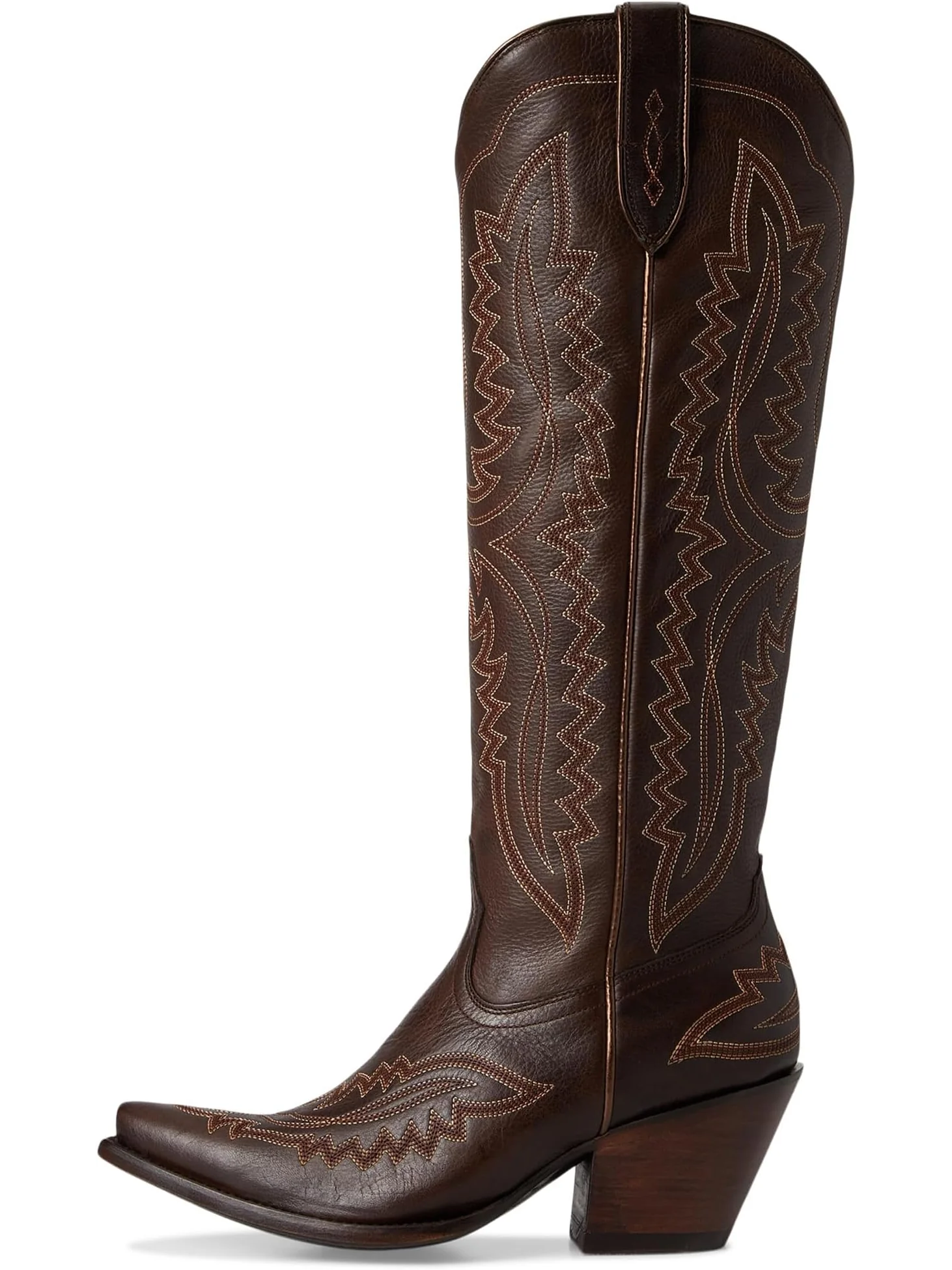 Женские ковбойские сапоги Ariat Casanova кожаные с узором — изображение 4 из 7, коричневый