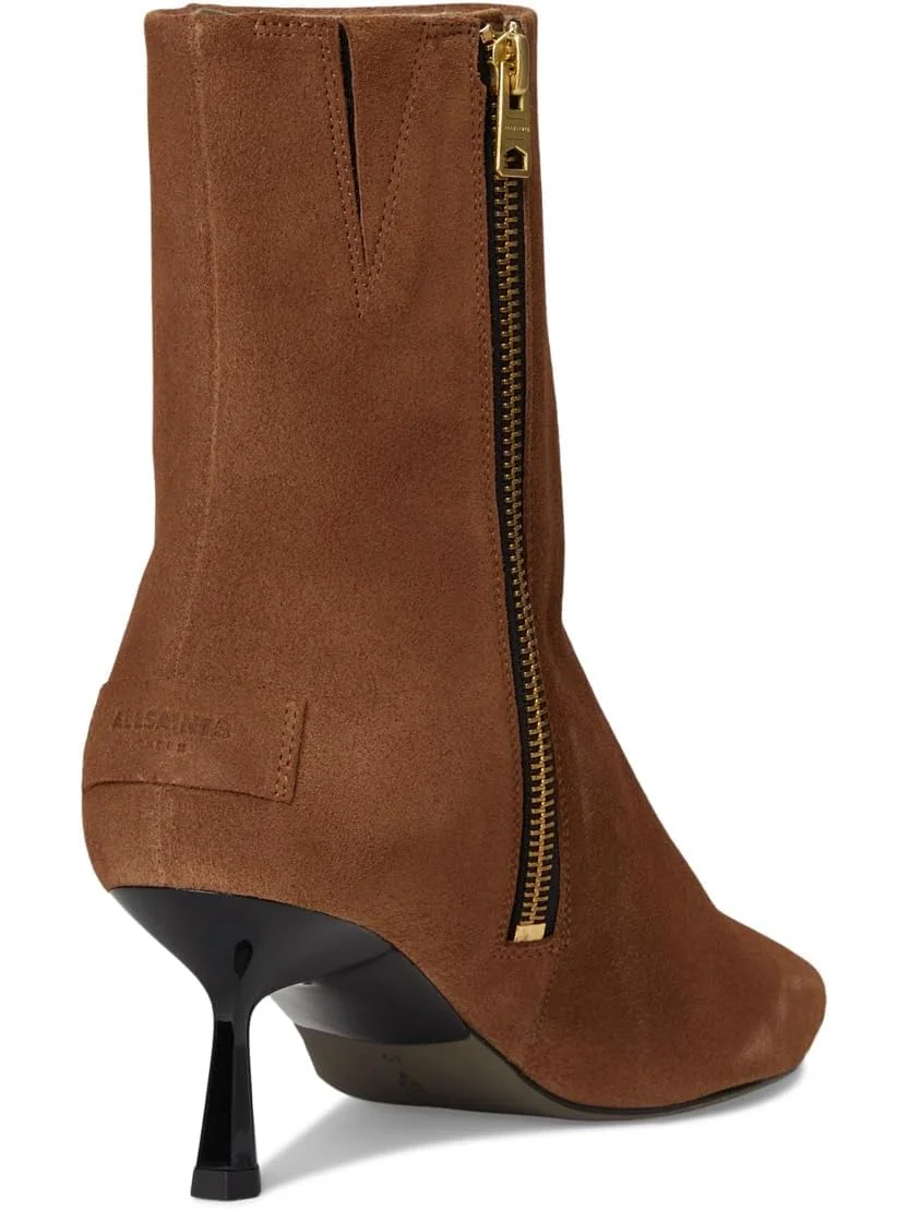 Ботинки AllSaints Vivian Suede Boots — изображение 5 из 7, коричневый