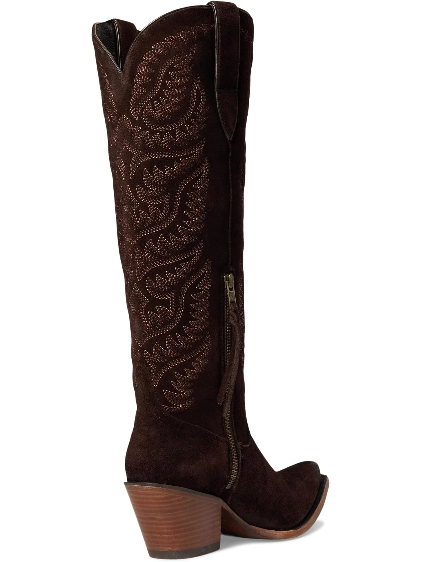 Женские ковбойские сапоги Ariat Laramie замшевые с вышивкой — изображение 5 из 7, коричневый
