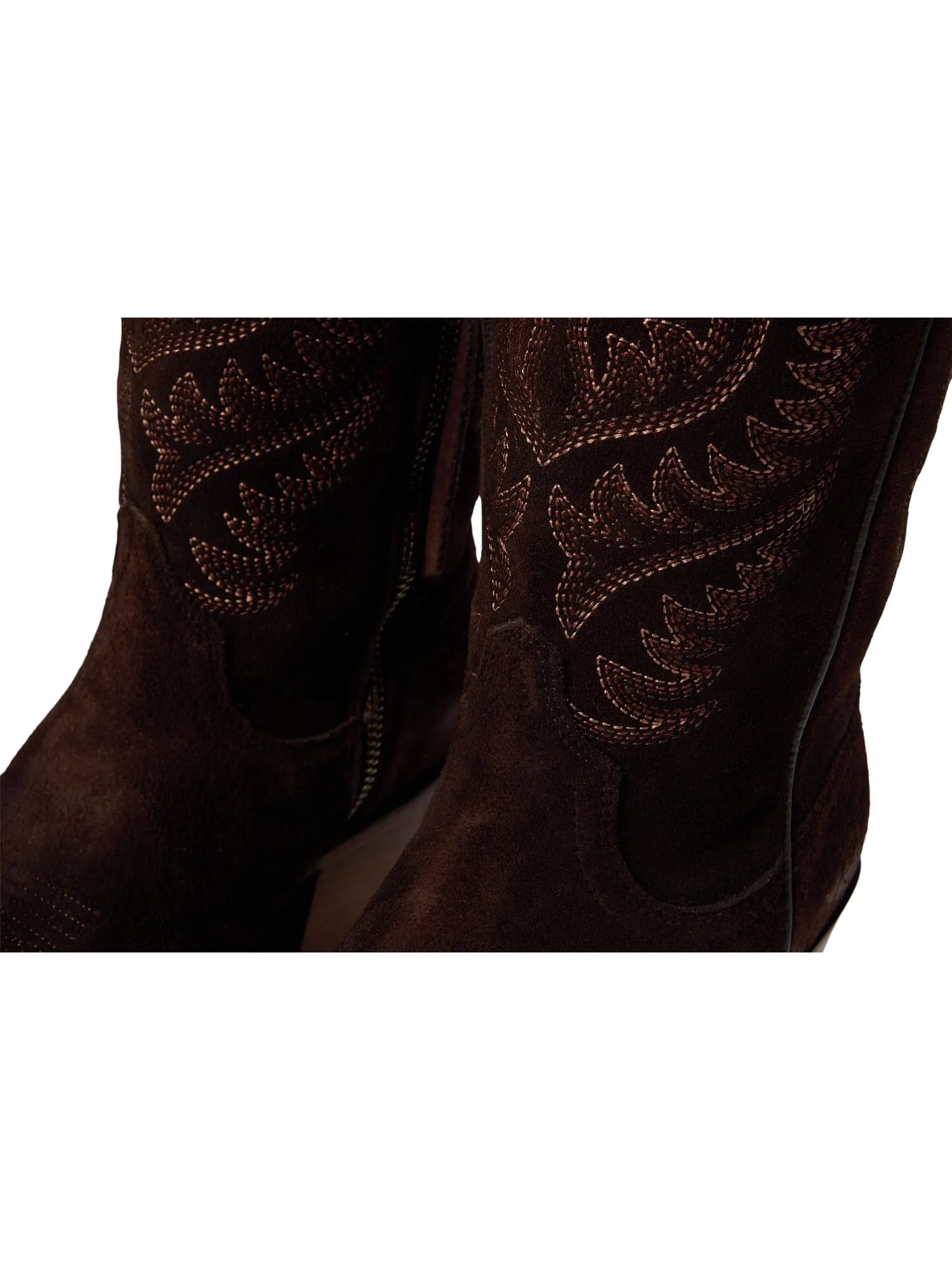 Женские ковбойские сапоги Ariat Laramie замшевые с вышивкой — изображение 6 из 7, коричневый