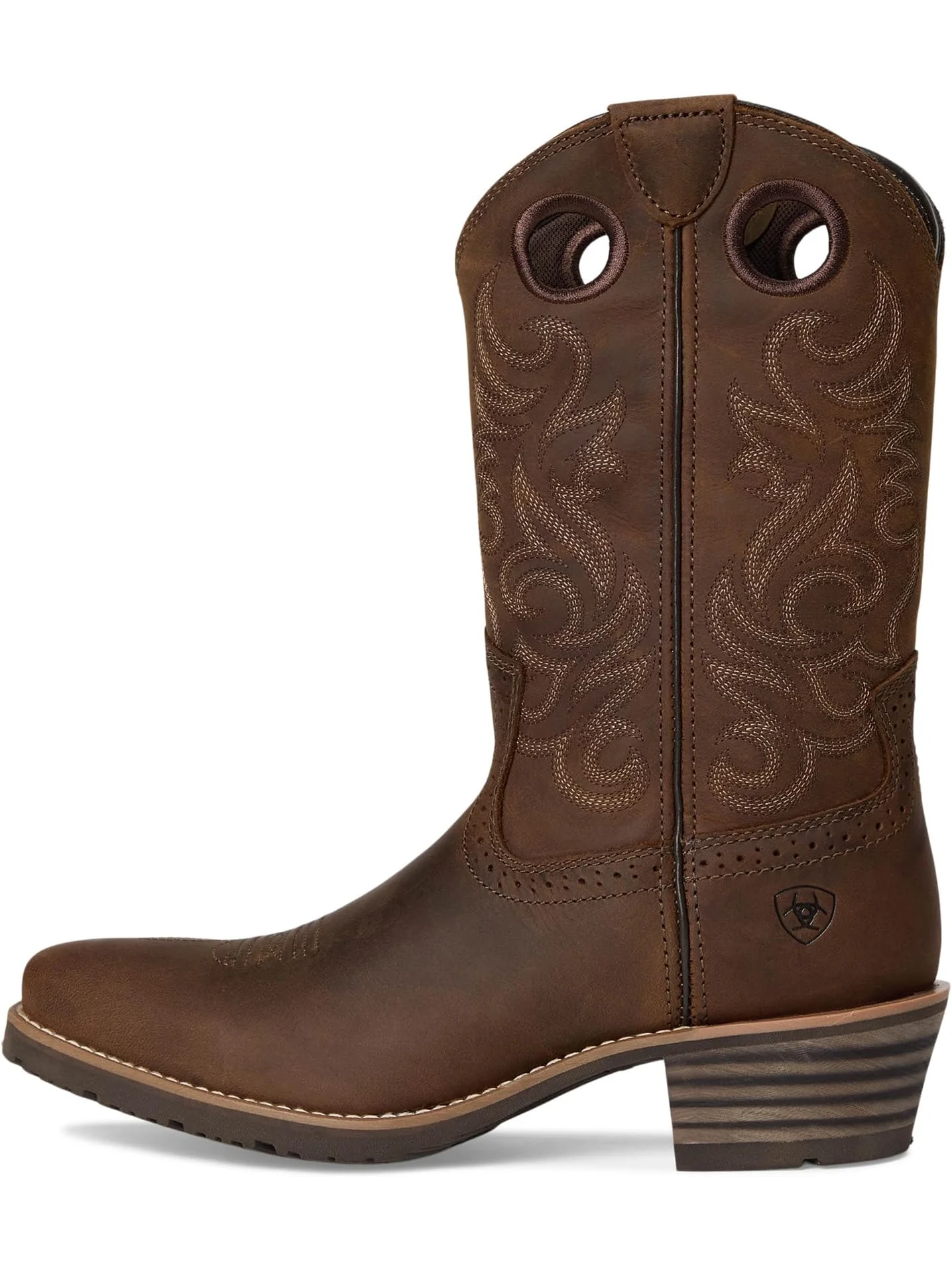 Ботинки Ariat Hybrid Roughstock Square Toe Cowboy Boot — изображение 4 из 7, коричневый