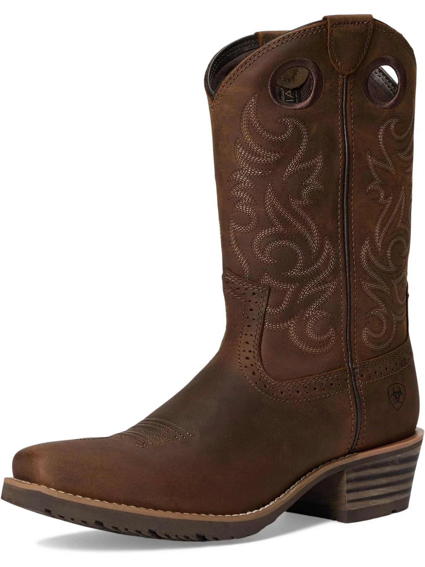 Ботинки Ariat Hybrid Roughstock Square Toe Cowboy Boot — изображение 7 из 7, коричневый