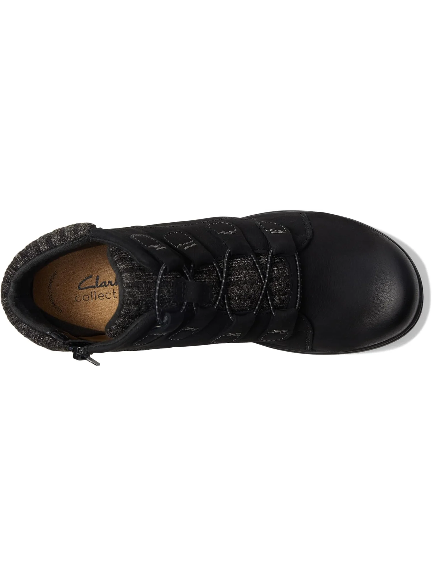 Ботинки женские Clarks Carleigh Jade из нубука комбинированные — изображение 2 из 7, черный