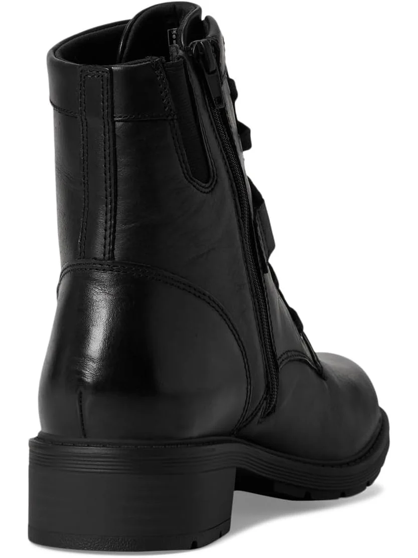Ботинки женские Clarks Hearth Parker кожаные на шнуровке — изображение 5 из 7, черный