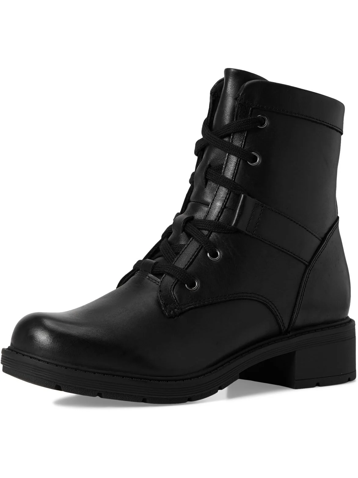 Ботинки женские Clarks Hearth Parker кожаные на шнуровке — изображение 7 из 7, черный