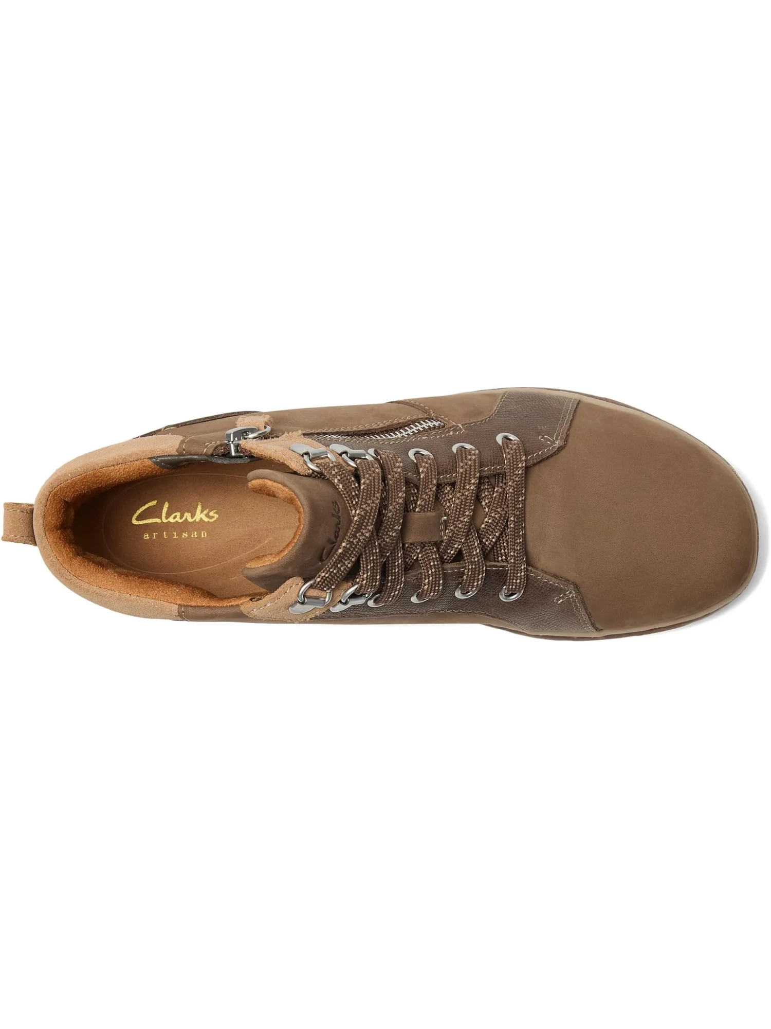 Ботинки женские Clarks Orlene Top водонепроницаемые из нубука — изображение 2 из 7, коричневый