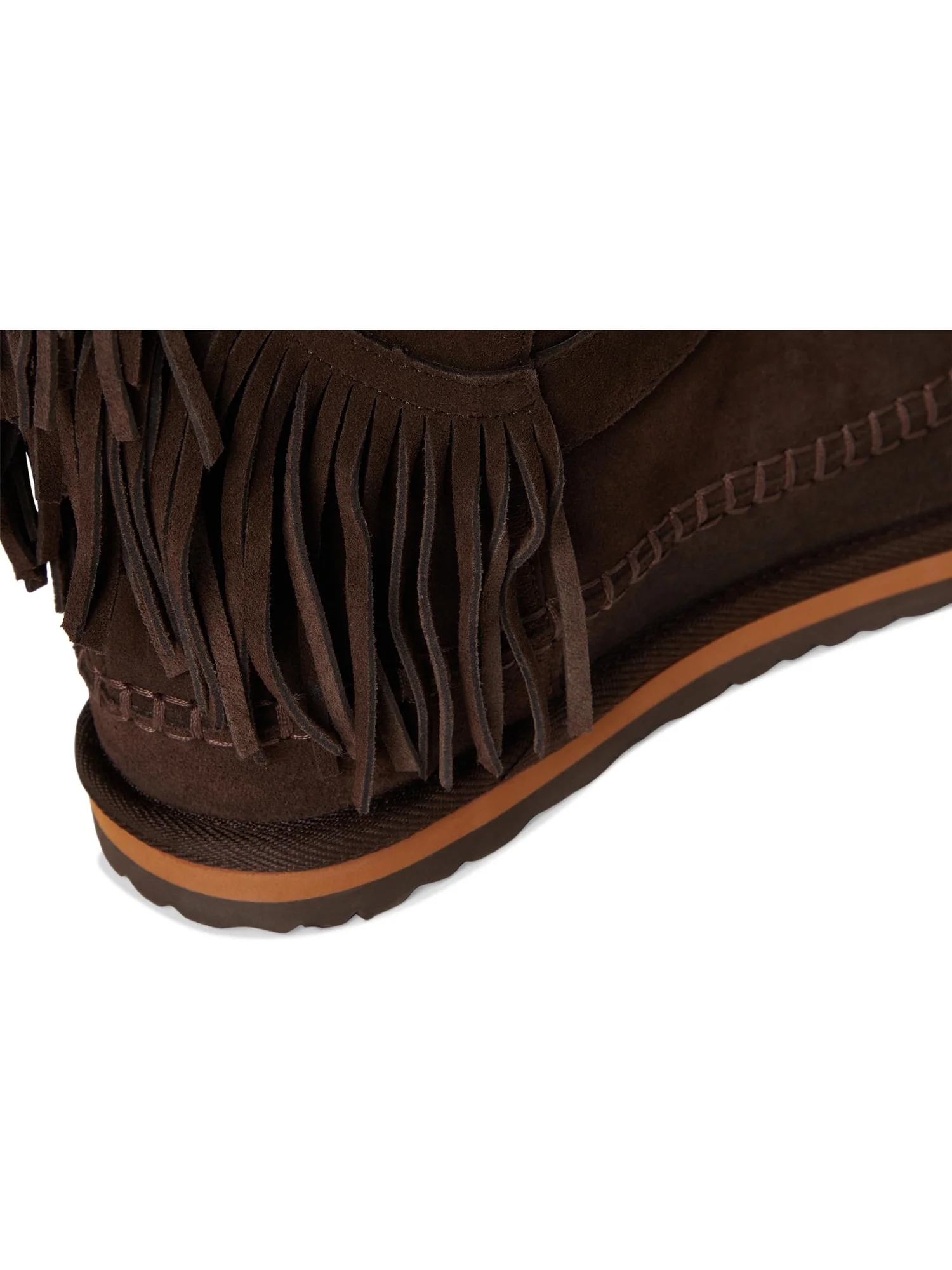 Ботинки Free People Faye Fringe Pull On Boots — изображение 6 из 7, шоколадный