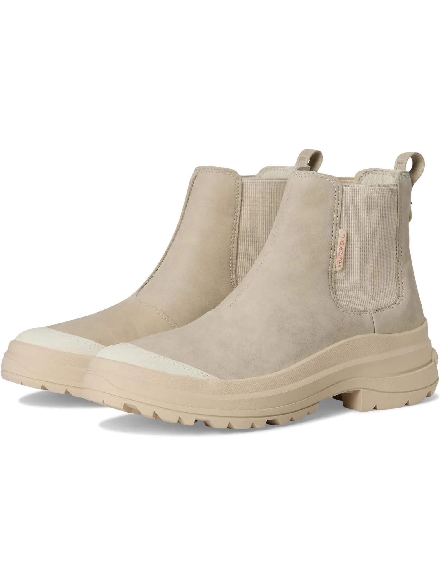Ботинки женские челси Merrell Harper Pull-On из водонепроницаемой кожи — изображение 1 из 7, бежевый