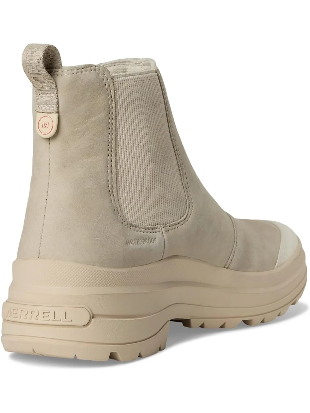 Ботинки женские челси Merrell Harper Pull-On из водонепроницаемой кожи — изображение 5 из 7, бежевый