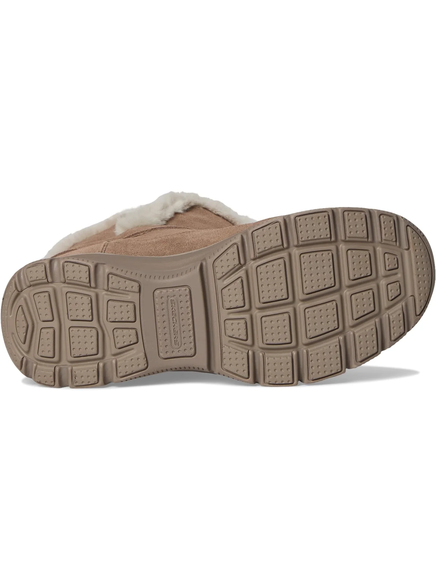 Ботинки женские SKECHERS Dreamers Luxe Vibe из замши и искусственного меха — изображение 3 из 7, коричневый