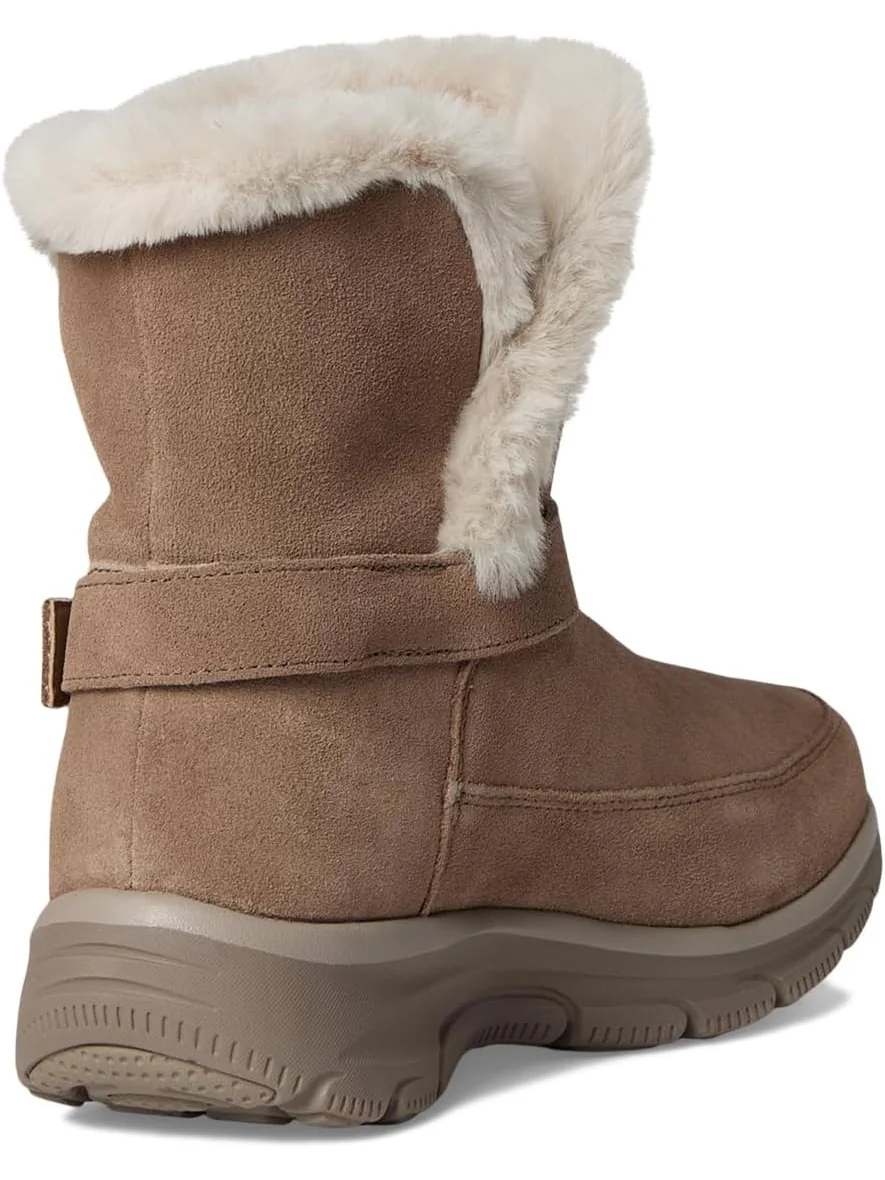 Ботинки женские SKECHERS Dreamers Luxe Vibe из замши и искусственного меха — изображение 5 из 7, коричневый