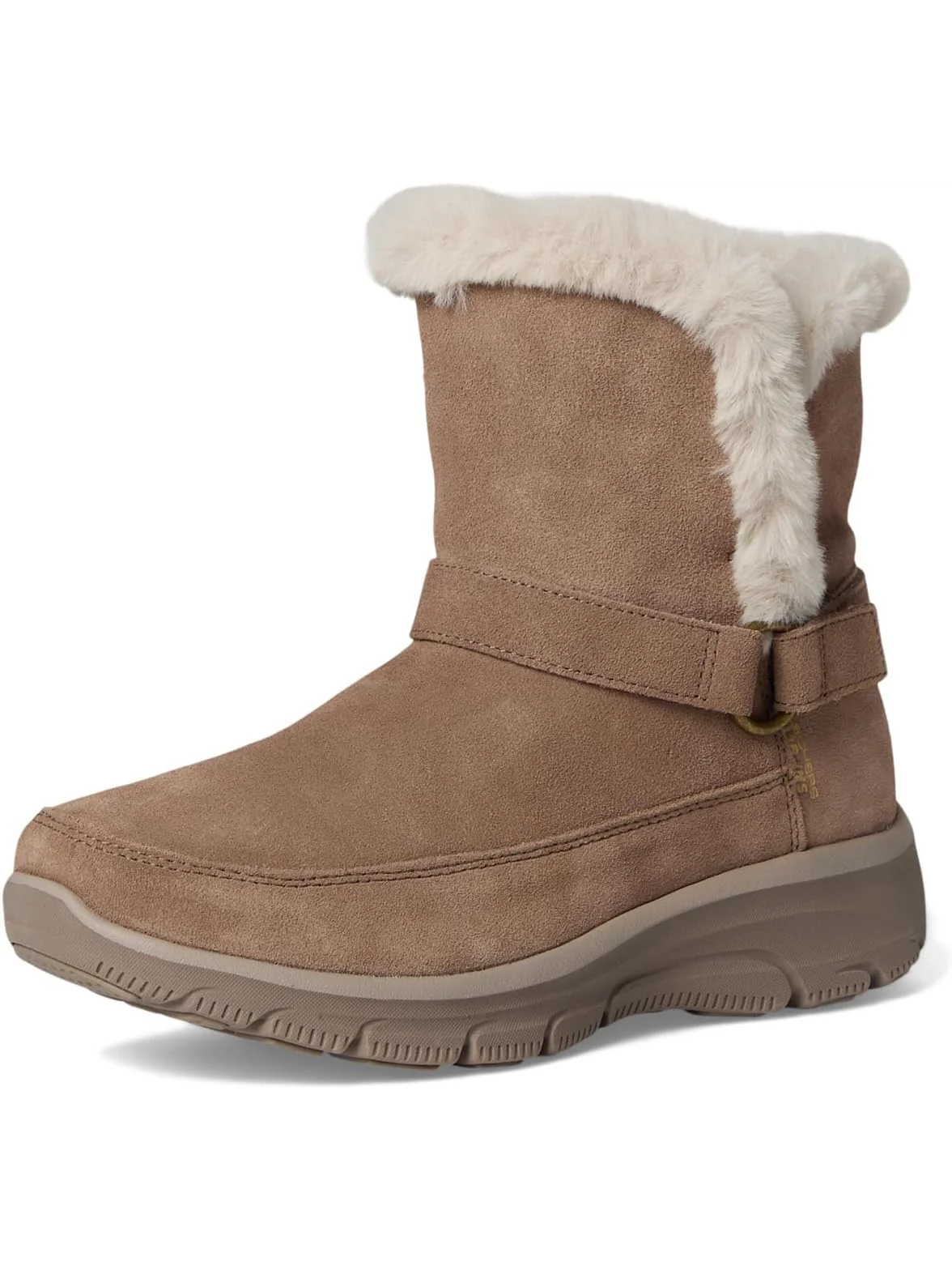 Ботинки женские SKECHERS Dreamers Luxe Vibe из замши и искусственного меха — изображение 7 из 7, коричневый