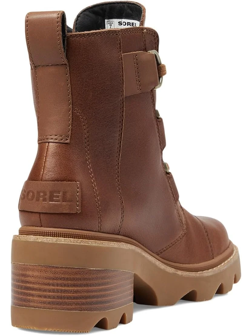 Ботинки женские SOREL Joan Now кожаные на блочном каблуке — изображение 5 из 6, коричневый