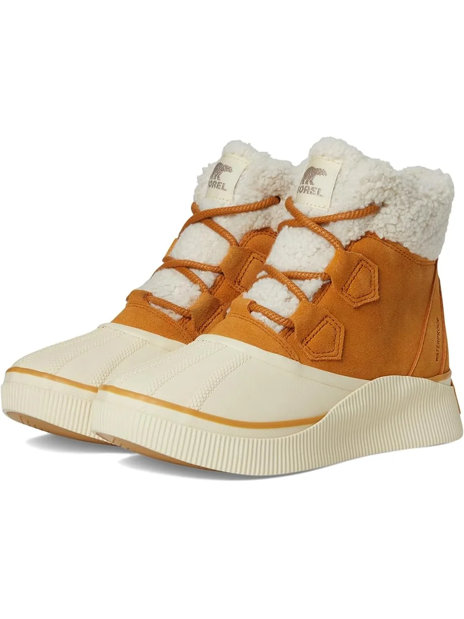 Женские ботинки SOREL Out N About Iv Chillz Waterproof — изображение 1 из 7, золотистый/белый