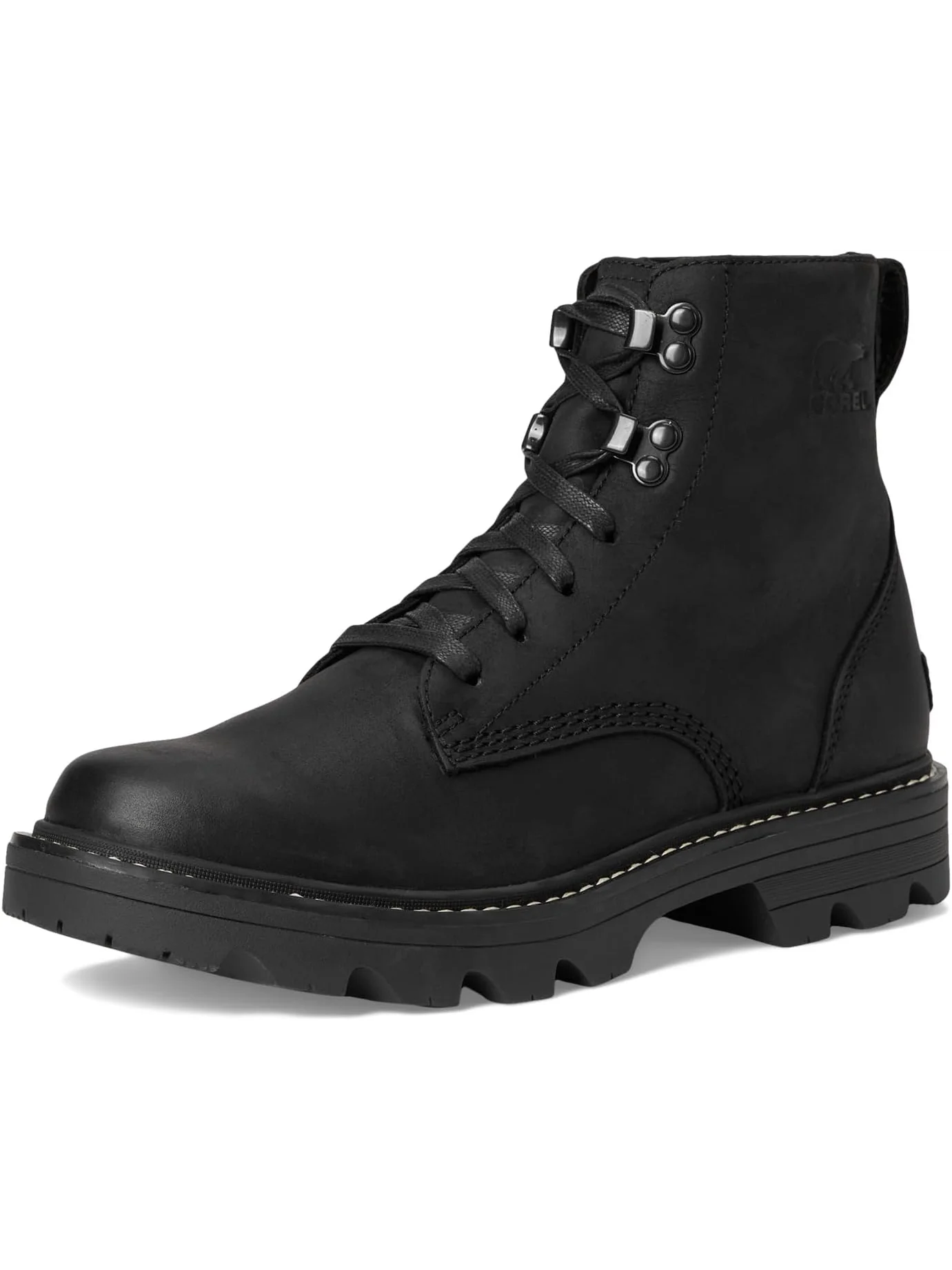Ботинки женские SOREL Revel Rd Boots Lace из кожи водонепроницаемые — изображение 7 из 7, черный