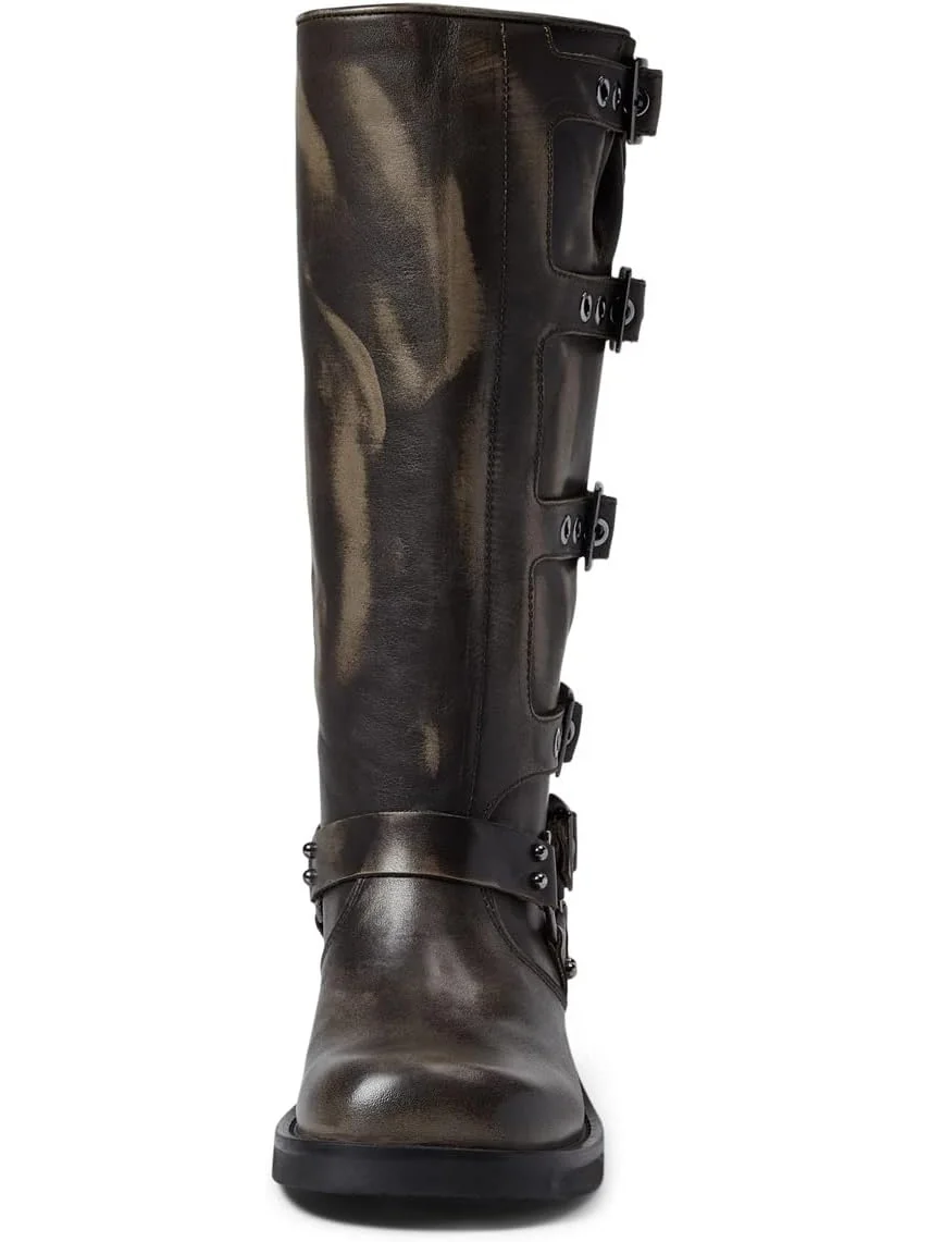 Женские ковбойские сапоги Steve Madden Rocky Boot кожаные — изображение 2 из 6, коричневый
