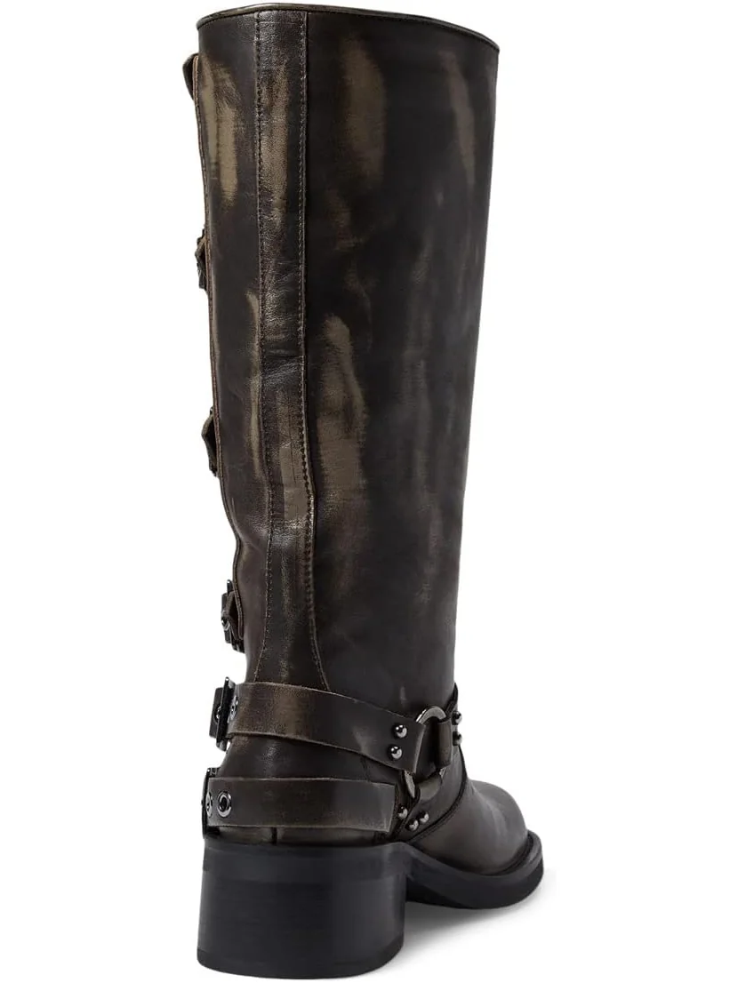 Женские ковбойские сапоги Steve Madden Rocky Boot кожаные — изображение 5 из 6, коричневый