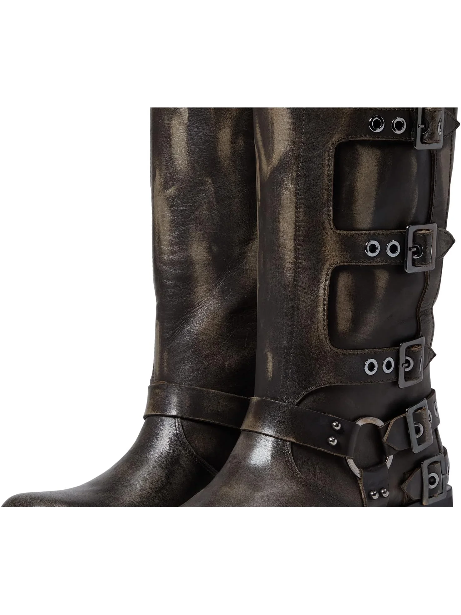 Женские ковбойские сапоги Steve Madden Rocky Boot кожаные — изображение 6 из 6, коричневый
