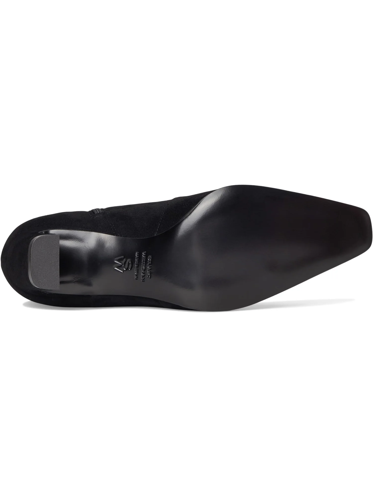 Ботинки Stuart Weitzman Stassi Zip Bootie 50 — изображение 3 из 7, черный