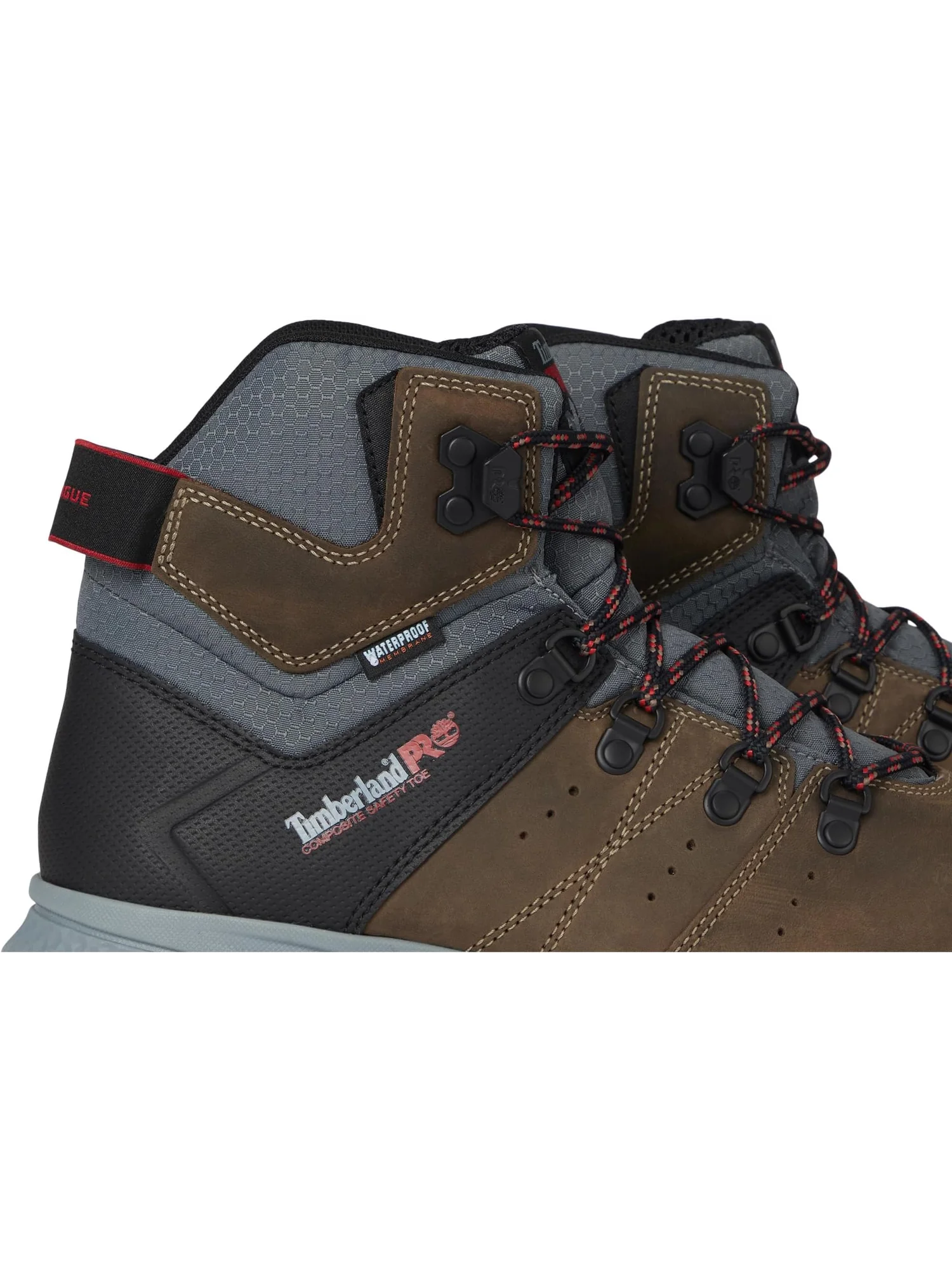 Мужские ботинки Timberland PRO Switchback, водонепроницаемые с защитным носком — изображение 6 из 7, шоколадно-кофе-красный