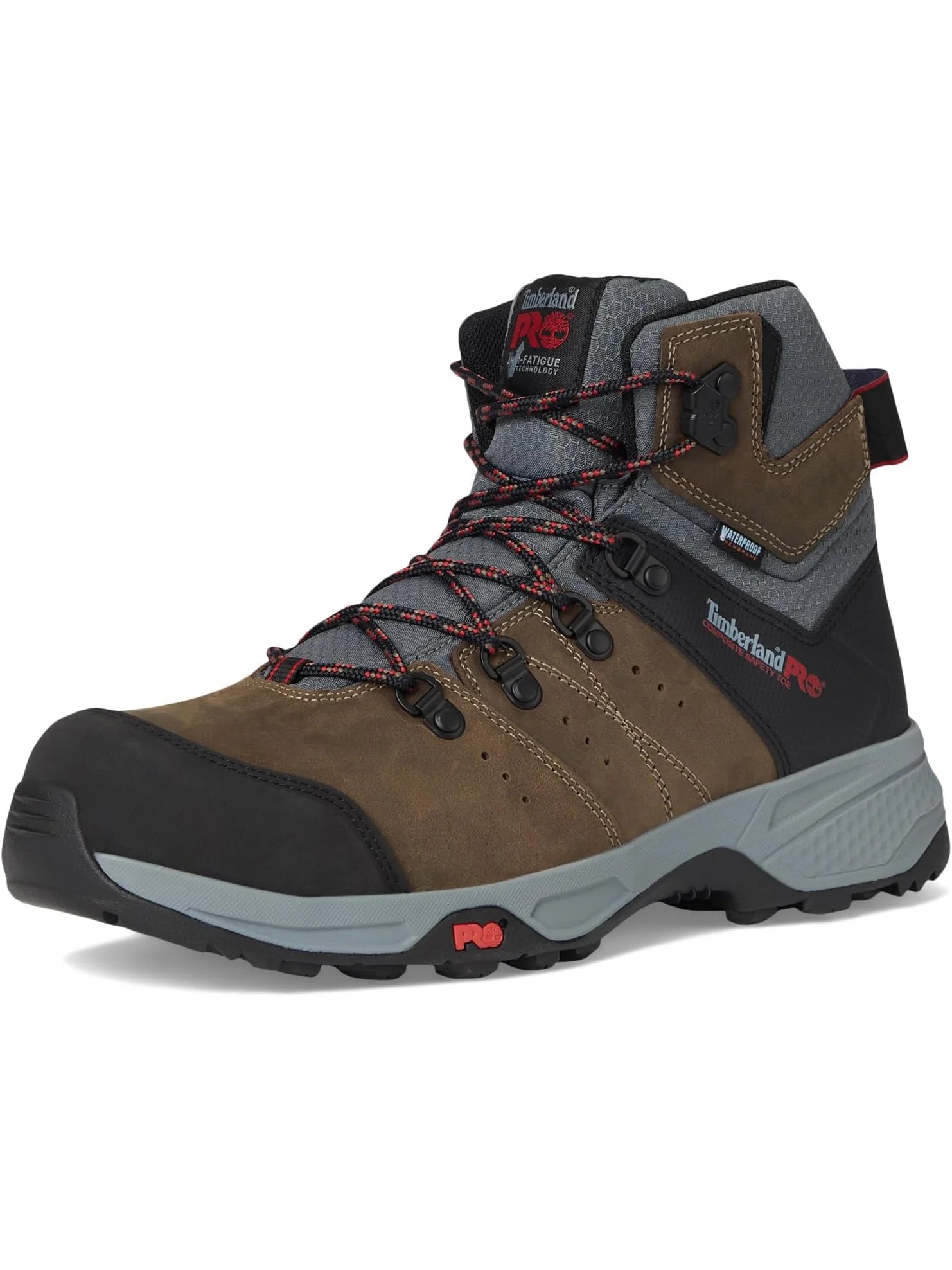 Мужские ботинки Timberland PRO Switchback, водонепроницаемые с защитным носком — изображение 7 из 7, шоколадно-кофе-красный