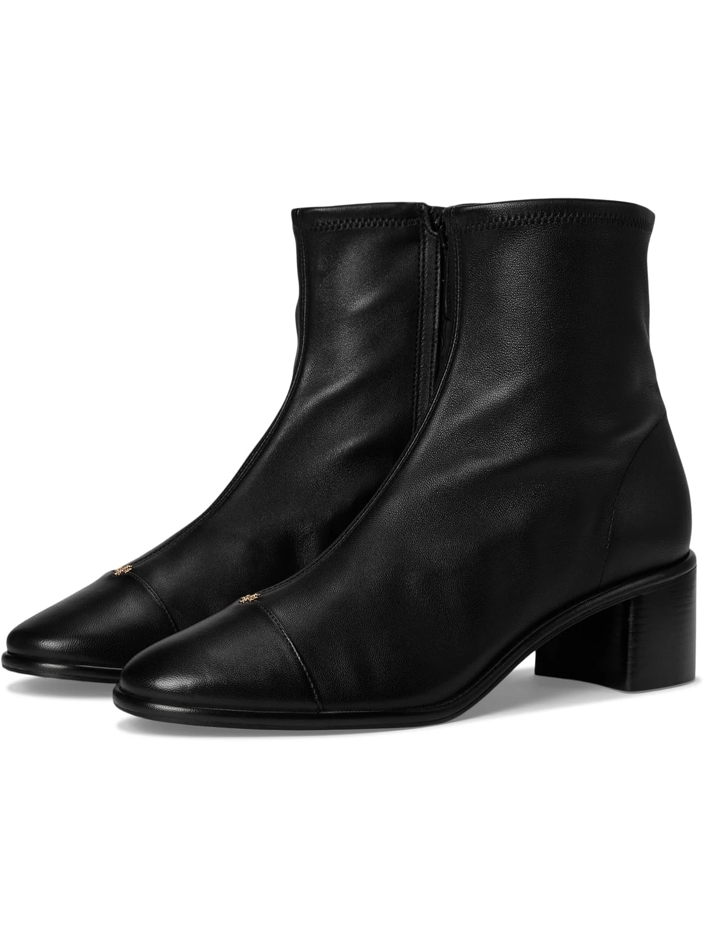 Ботинки Tory Burch Cap-Toe Heel Ankle Boot 50mm — изображение 1 из 7, черный