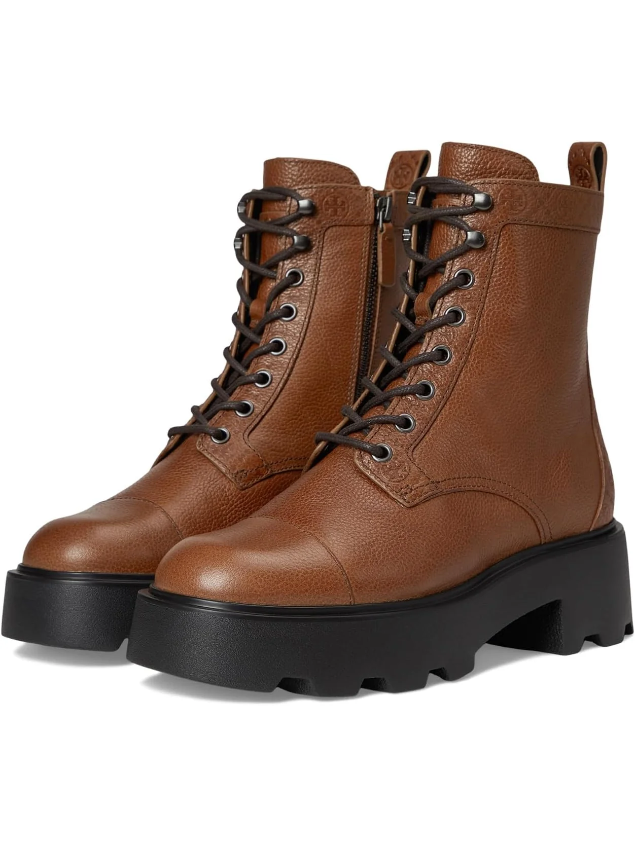 Ботинки Tory Burch Monogram Lug Ankle Boot 65mm — изображение 1 из 7, оранжевый