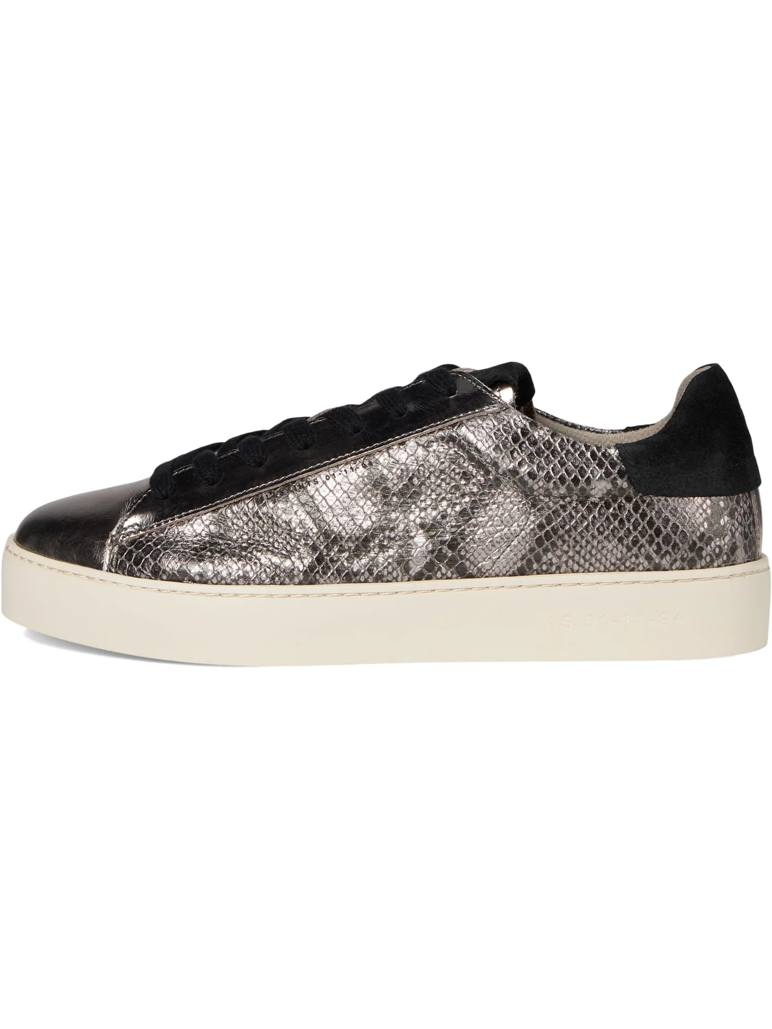 Кроссовки AllSaints Shana Met Sneakers — изображение 4 из 7, серебристый/черный