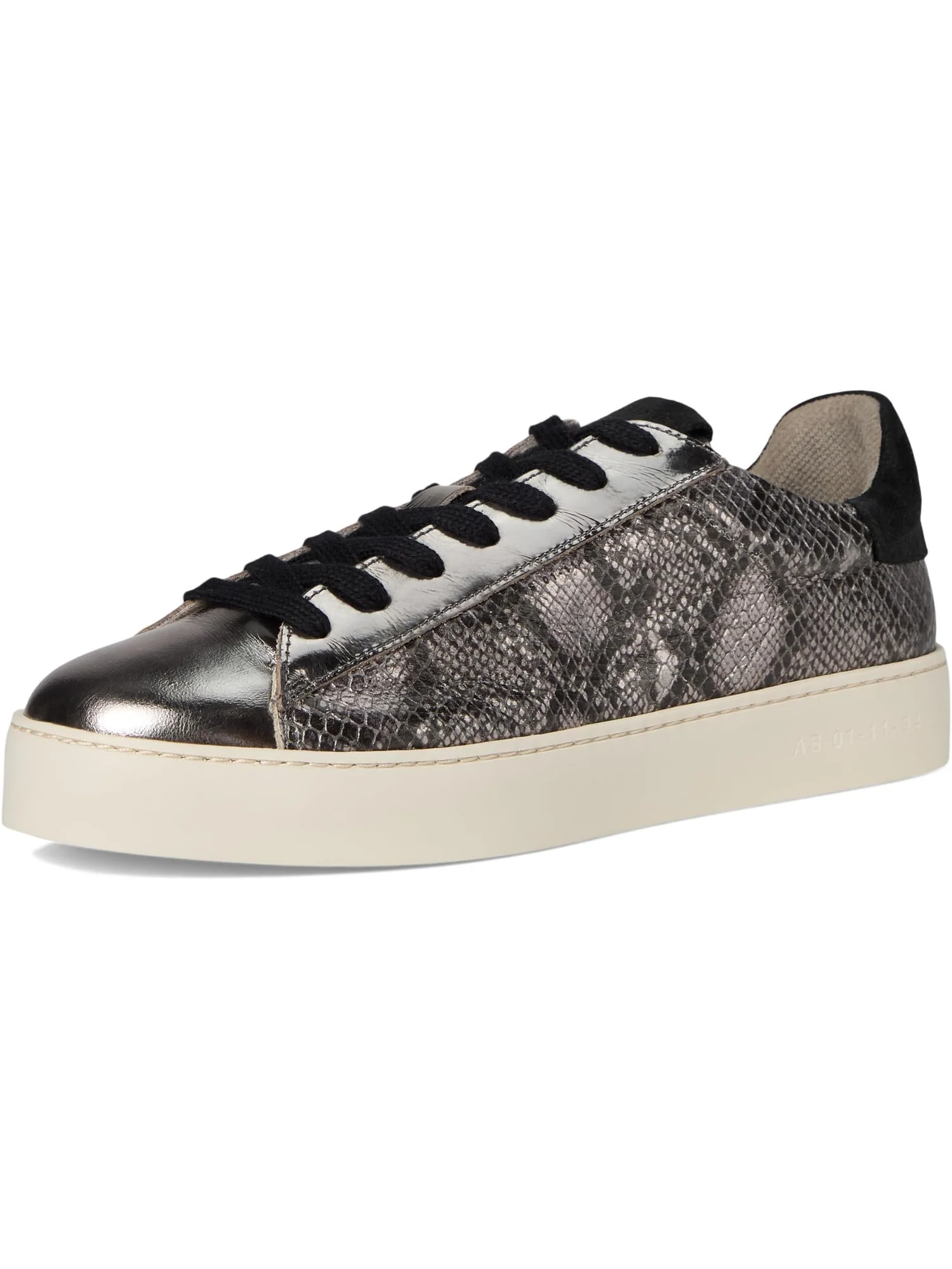 Кроссовки AllSaints Shana Met Sneakers — изображение 7 из 7, серебристый/черный