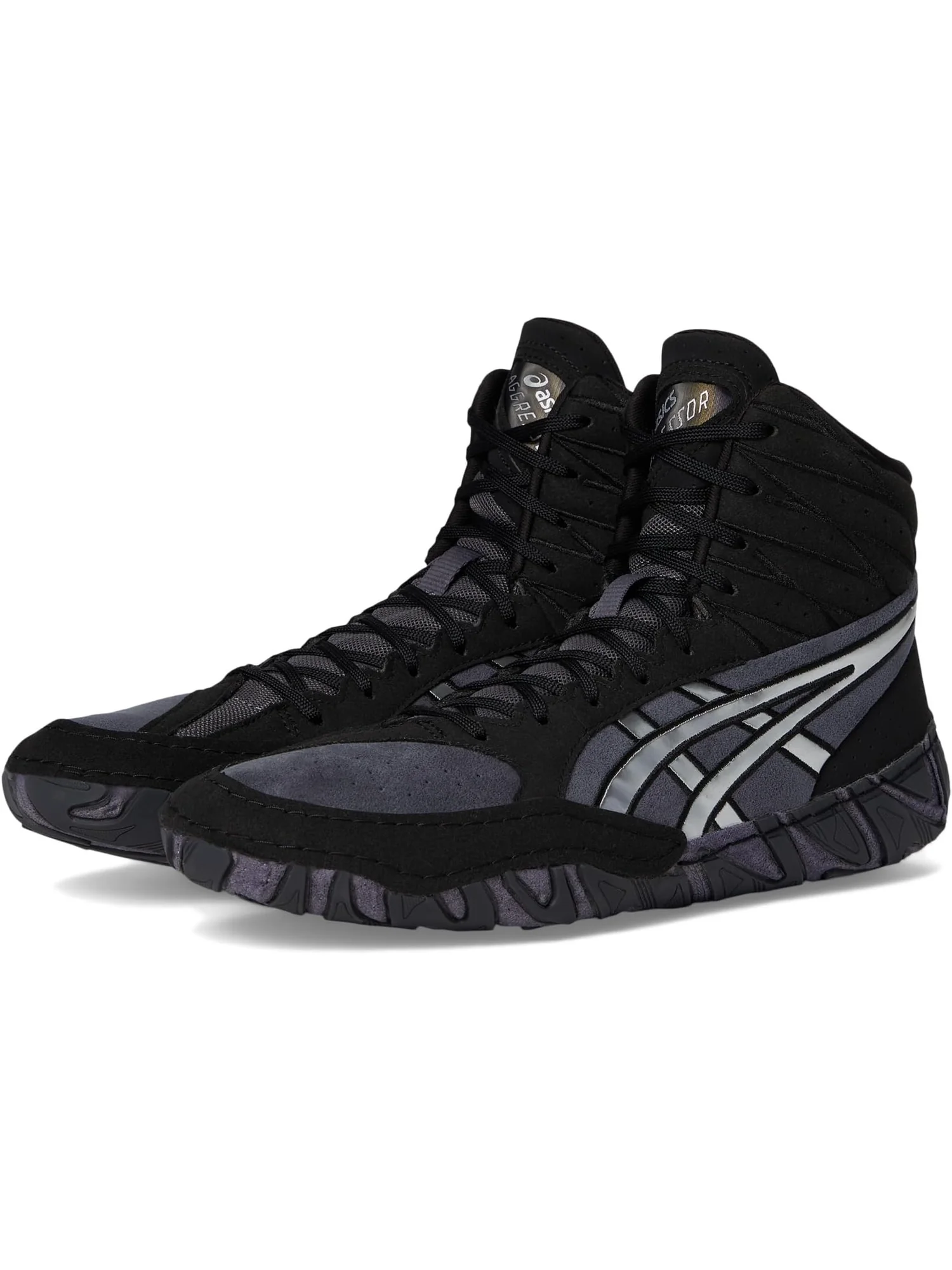 Кроссовки ASICS Men's Aggressor 6 — изображение 1 из 7, черный/серебристый