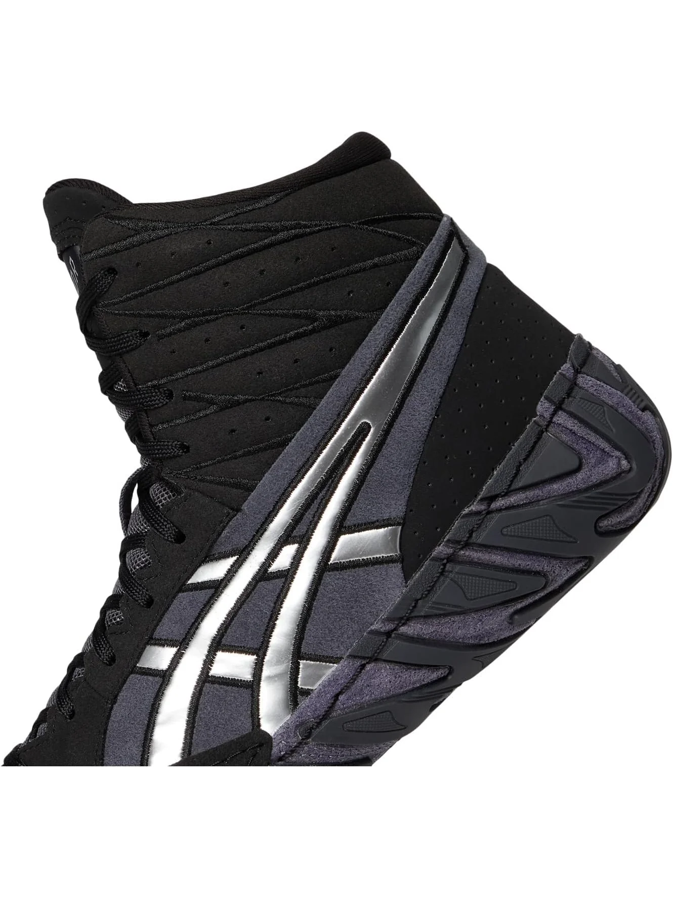 Кроссовки ASICS Men's Aggressor 6 — изображение 6 из 7, черный/серебристый