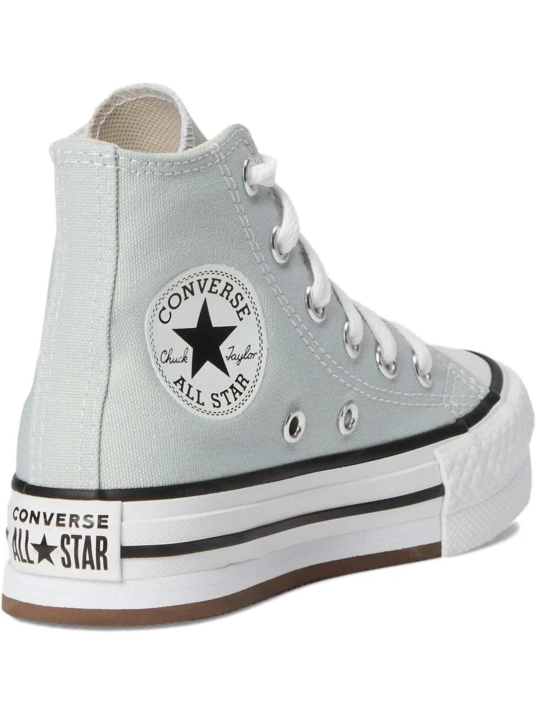 Кроссовки Converse Kids Chuck Taylor All Star Eva Lift Platform — изображение 5 из 7, серый/белый