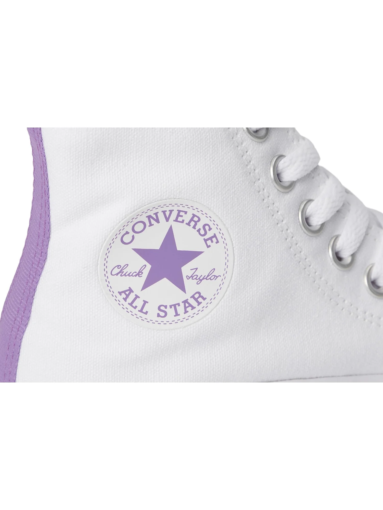 Кроссовки Converse Kids Chuck Taylor All Star Move Platform — изображение 6 из 7, белый/фиолетовый/белый