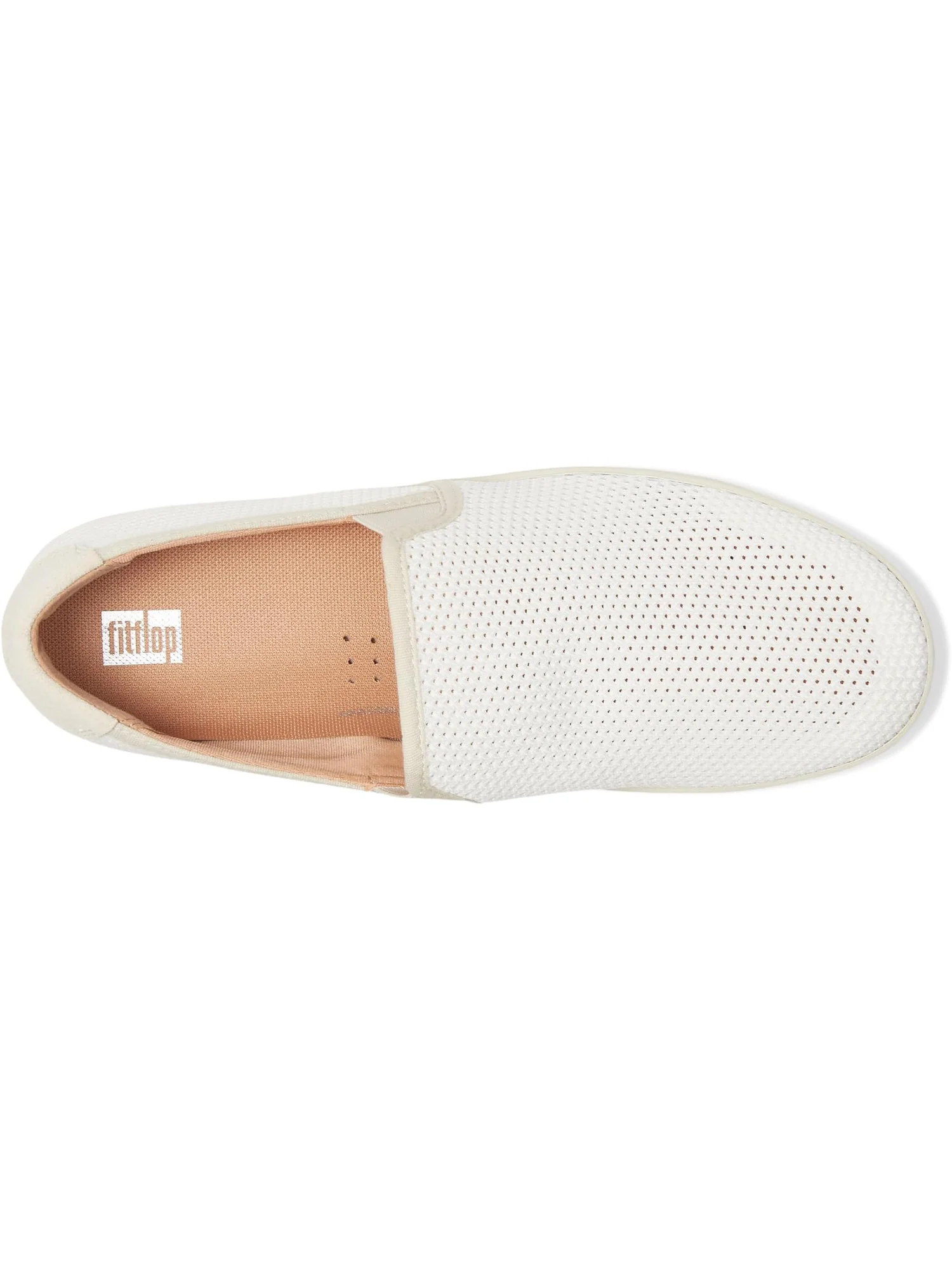 Кроссовки FitFlop Rally Open-mesh Slip-on Skate Trainers — изображение 2 из 7, белый