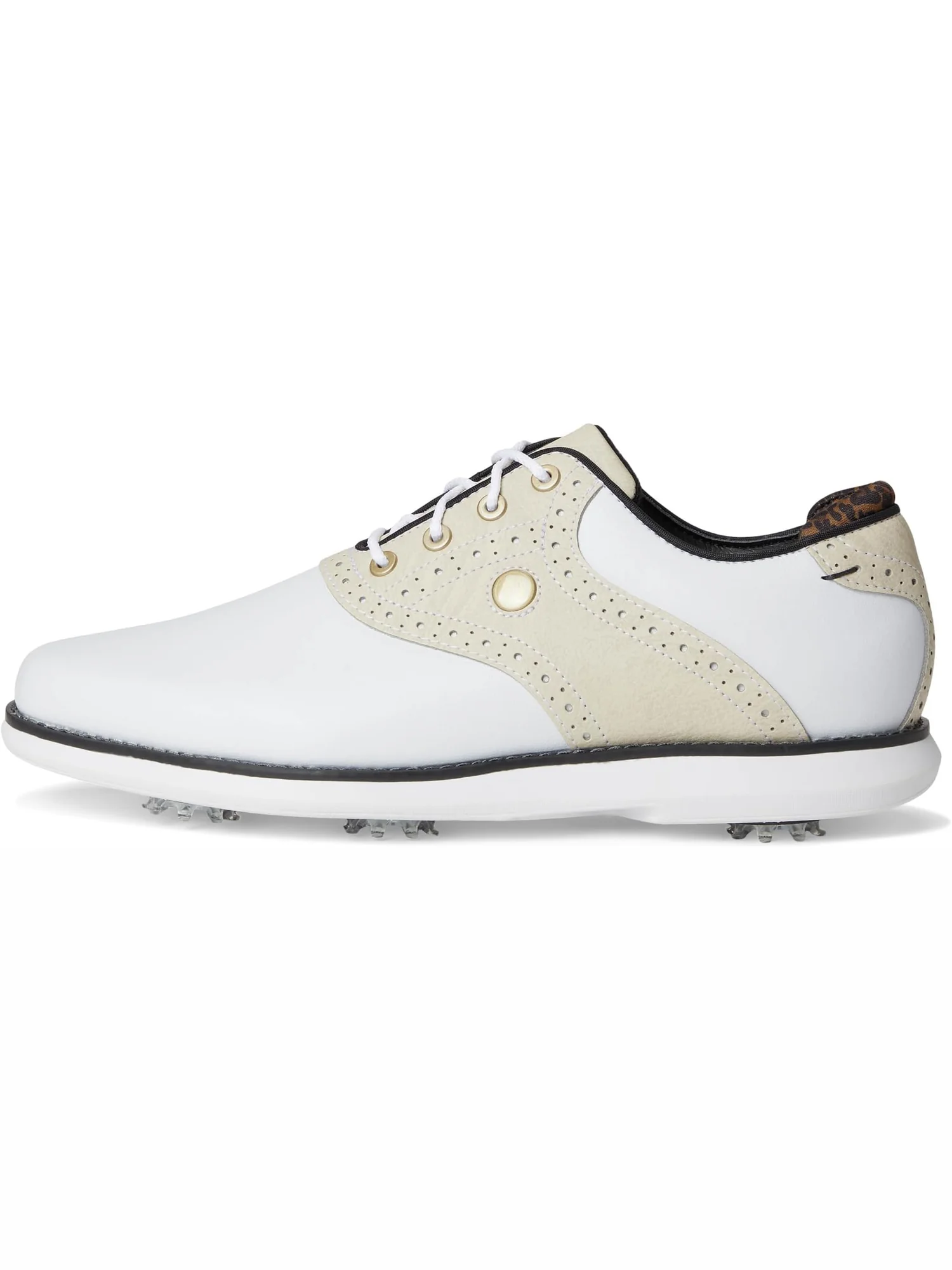 Кроссовки FootJoy Traditions Golf Shoes- Previous Season — изображение 4 из 7, белый/бежевый/черный